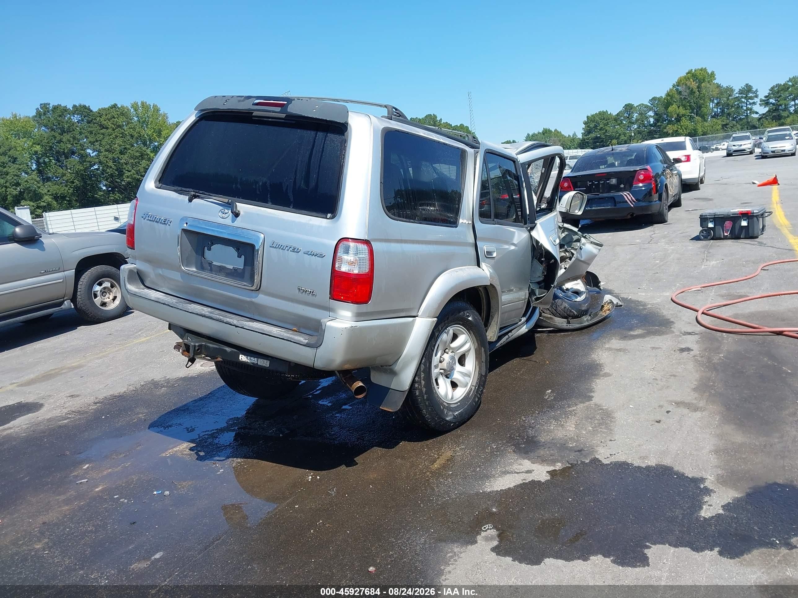 2002 Toyota 4runner Limited V6 Silver vin: JT3HN87R520370780
