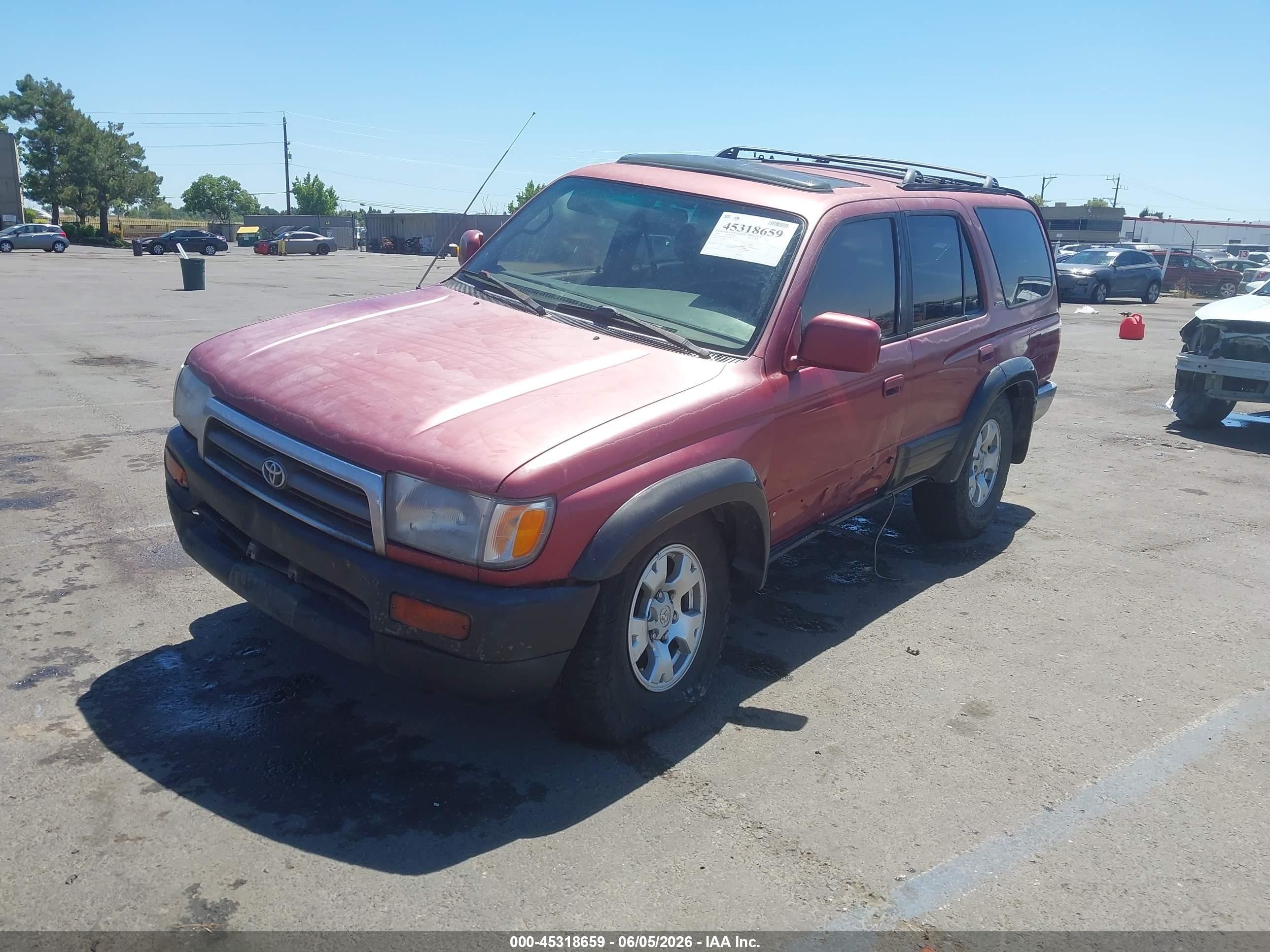 1996 Toyota 4runner Limited Красный vin: JT3HN87R5T0034693