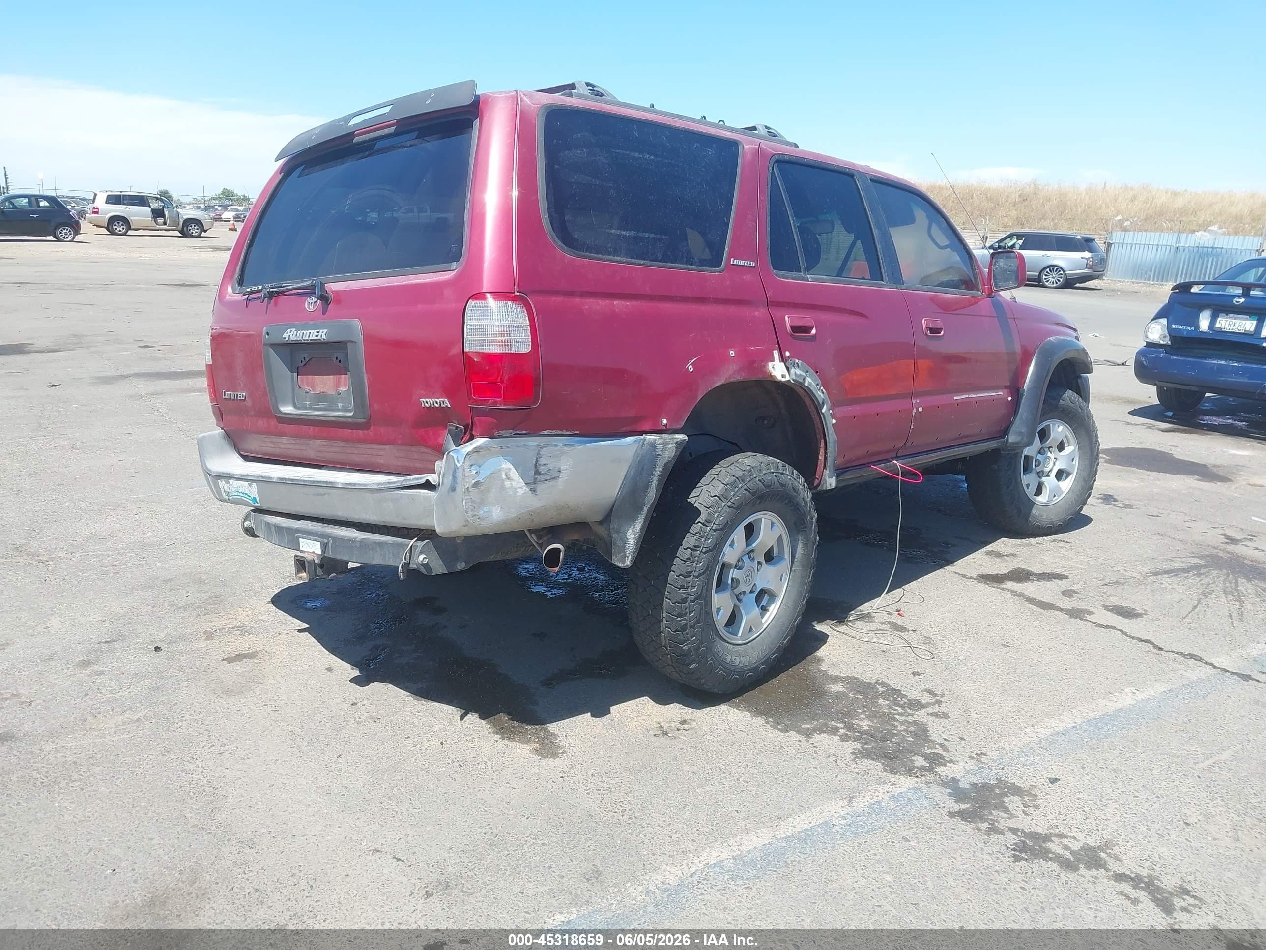 1996 Toyota 4runner Limited Красный vin: JT3HN87R5T0034693