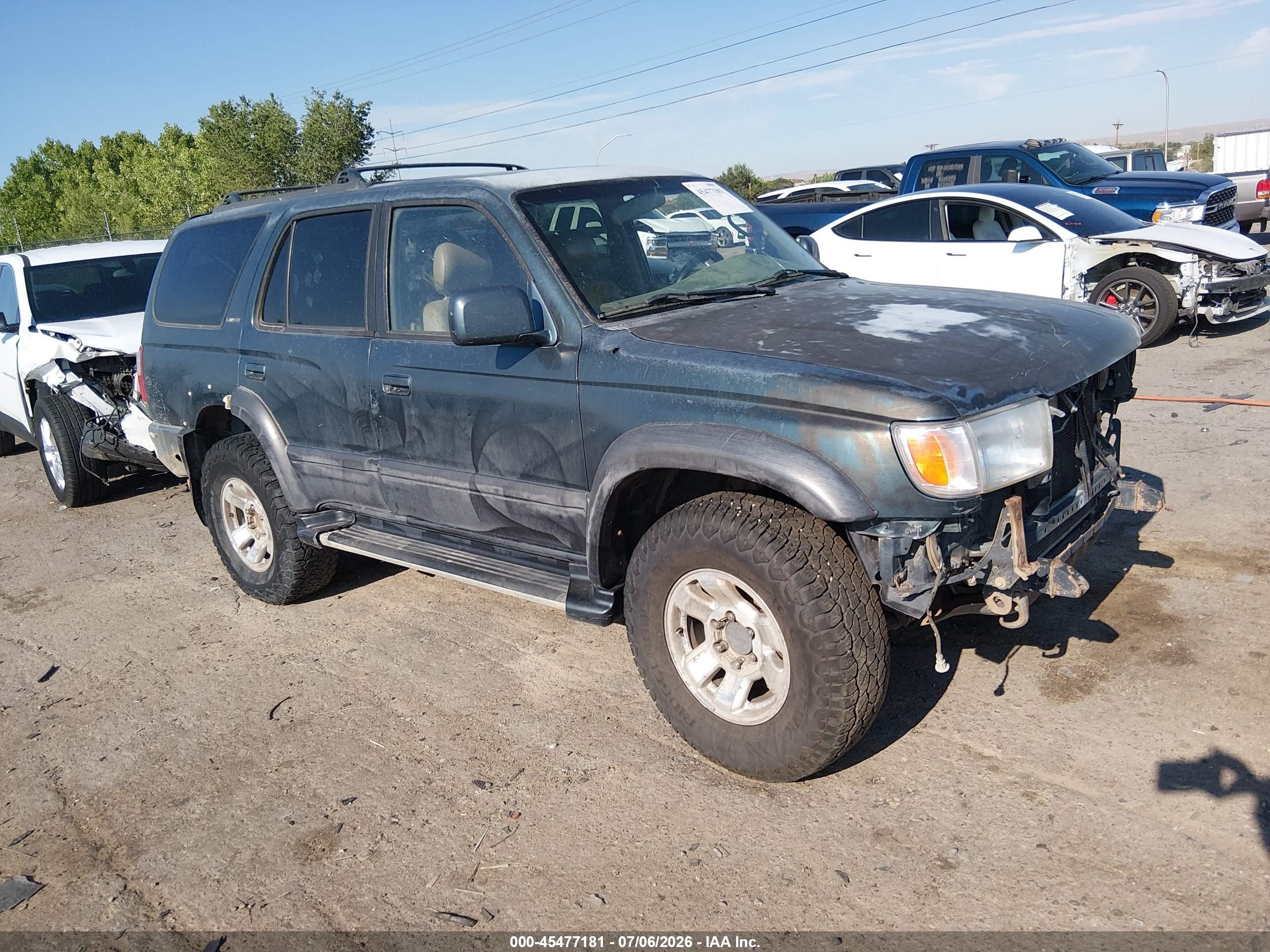 1997 Toyota 4runner Sr5 V6 Limited Green vin: JT3HN87R5V0074890