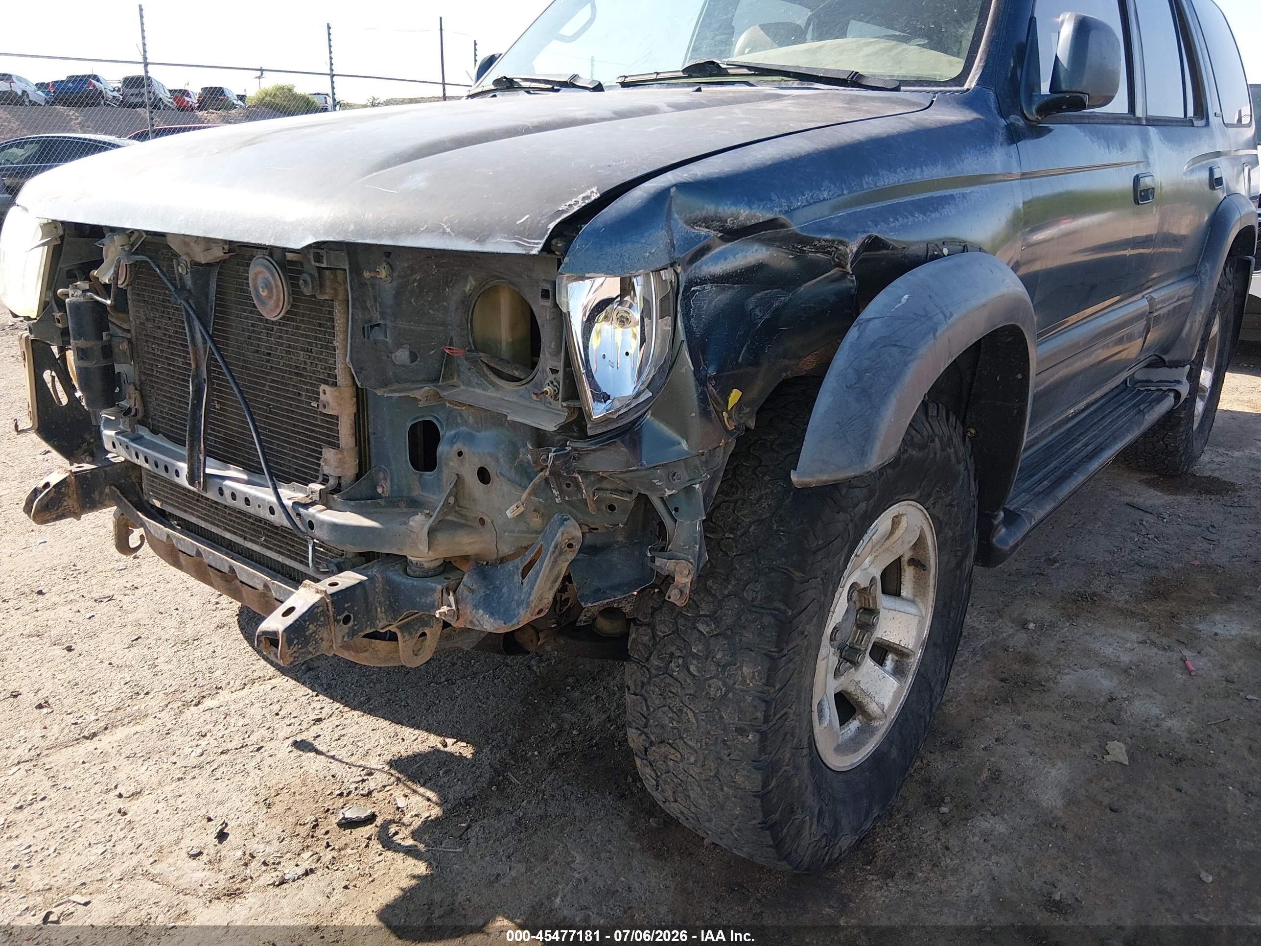 1997 Toyota 4runner Sr5 V6 Limited Green vin: JT3HN87R5V0074890