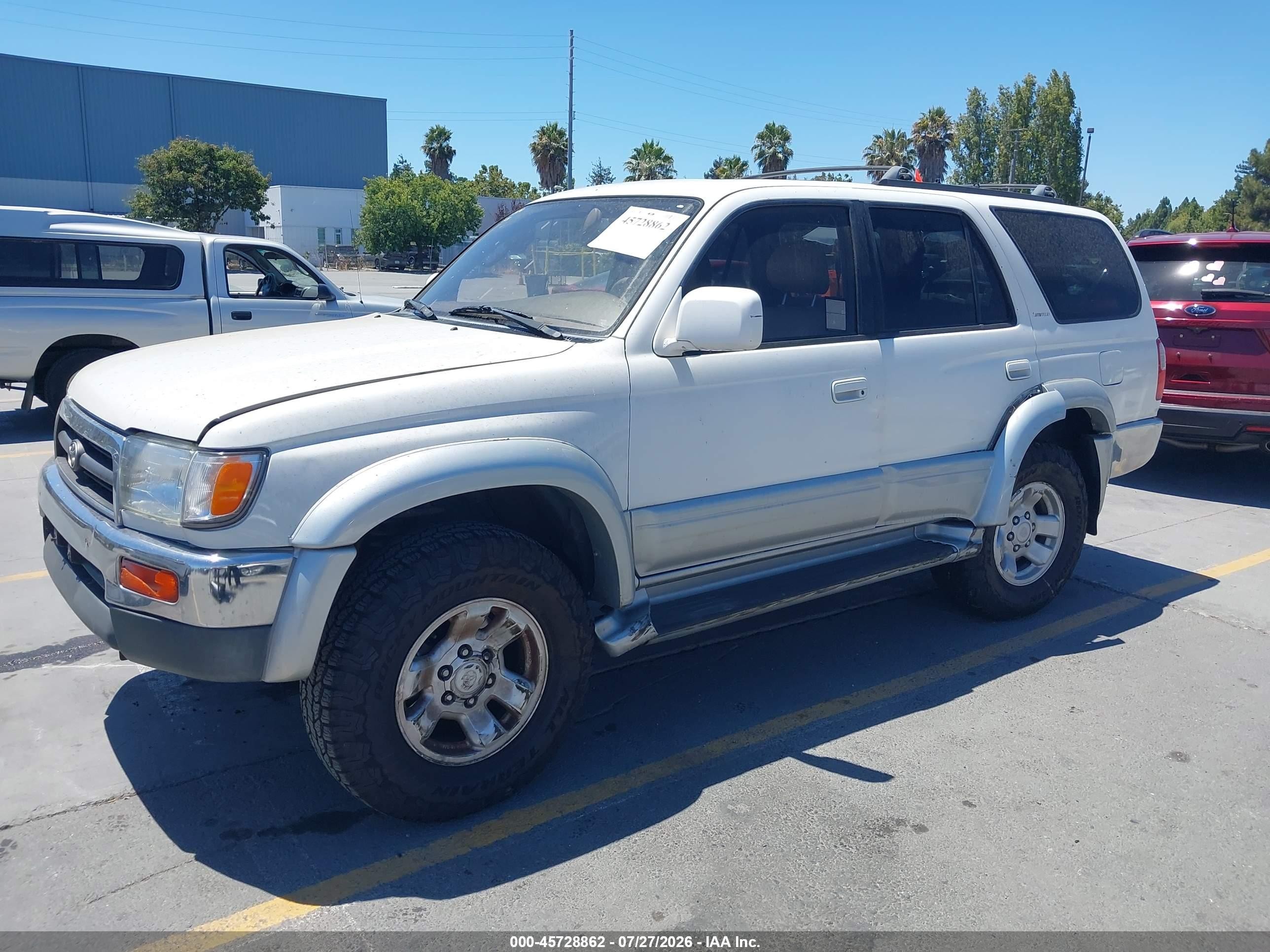 1998 Toyota 4runner Sr5 V6 Limited White vin: JT3HN87R5W0160380