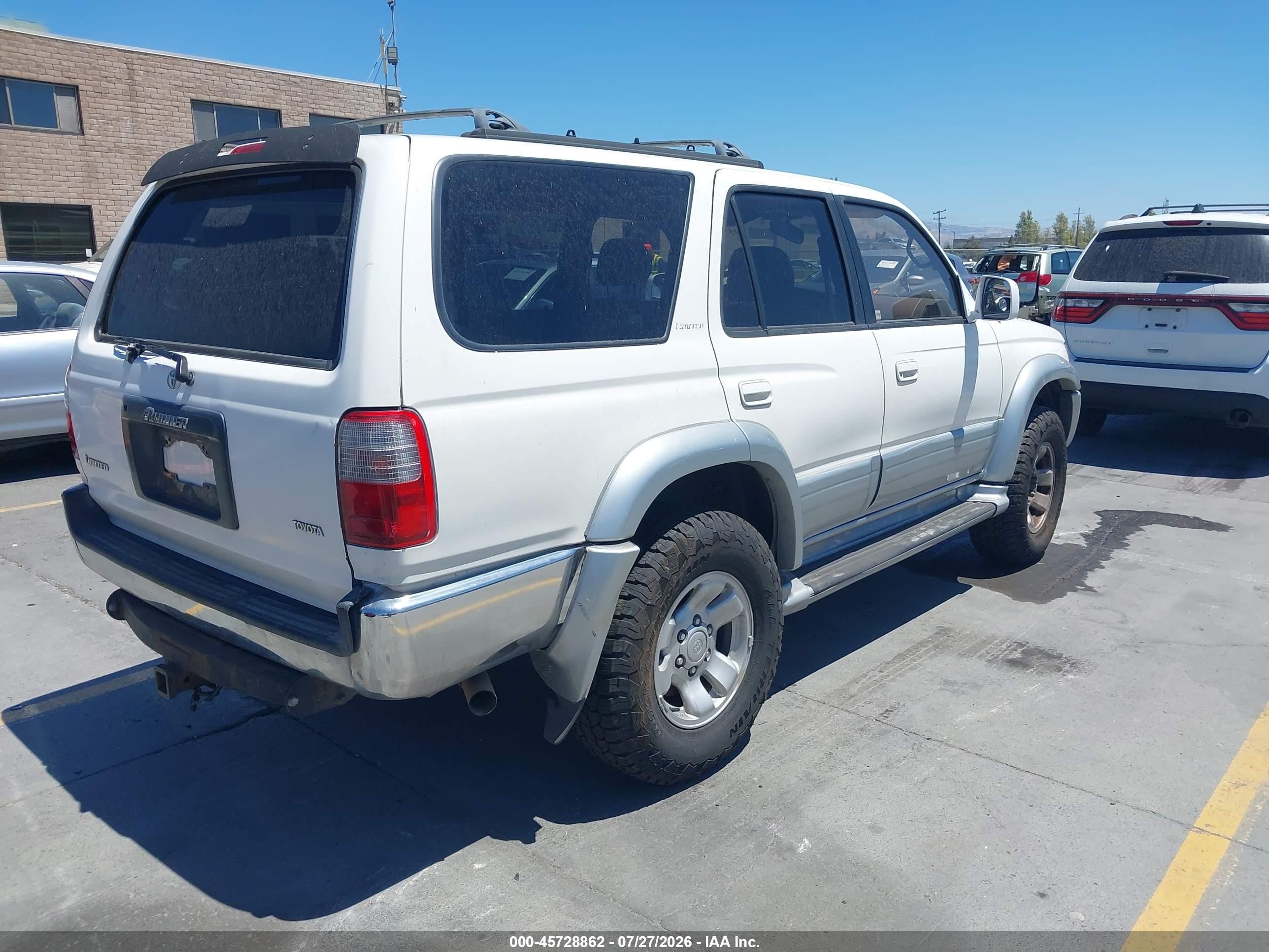 1998 Toyota 4runner Sr5 V6 Limited White vin: JT3HN87R5W0160380