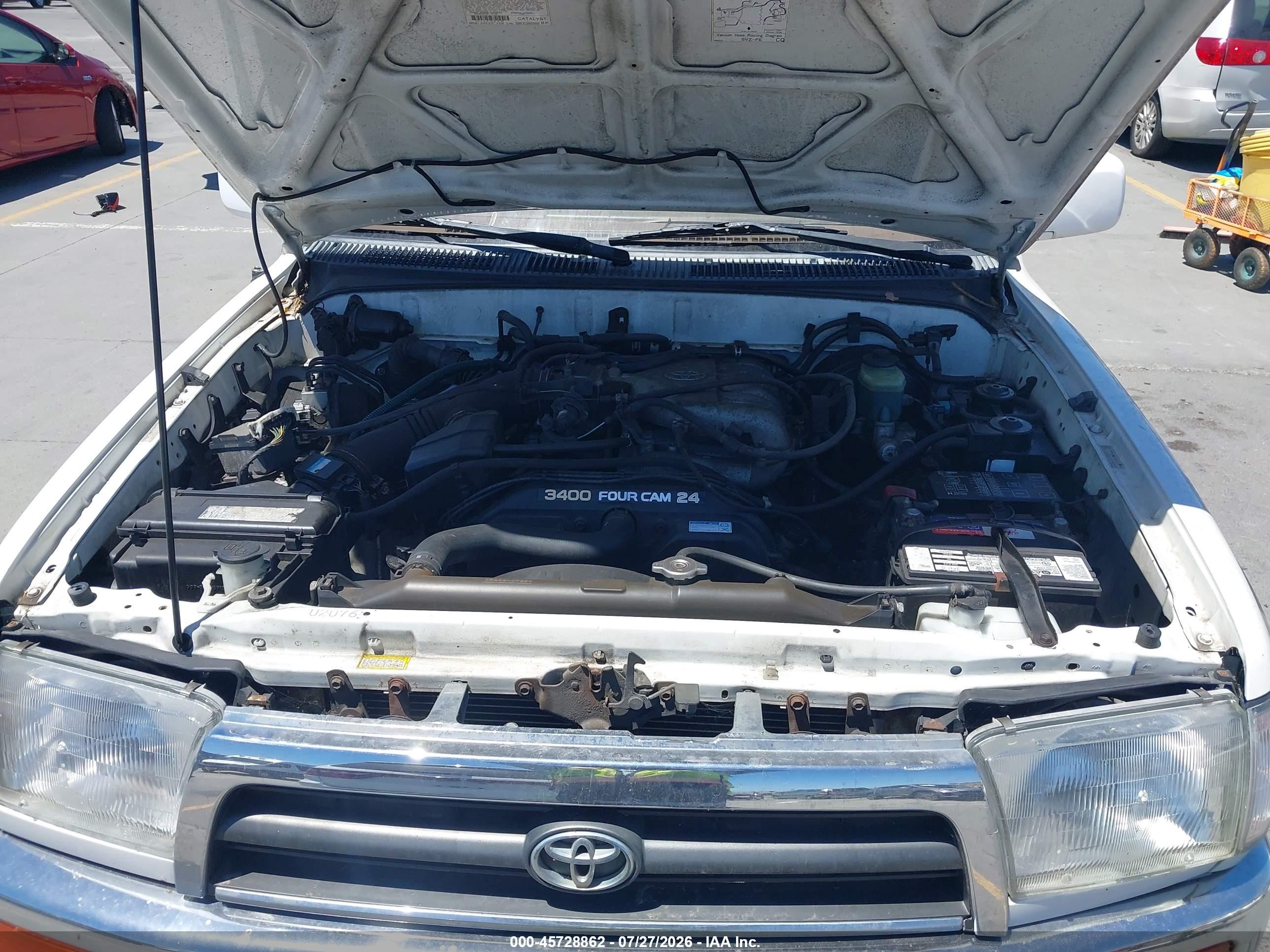 1998 Toyota 4runner Sr5 V6 Limited White vin: JT3HN87R5W0160380