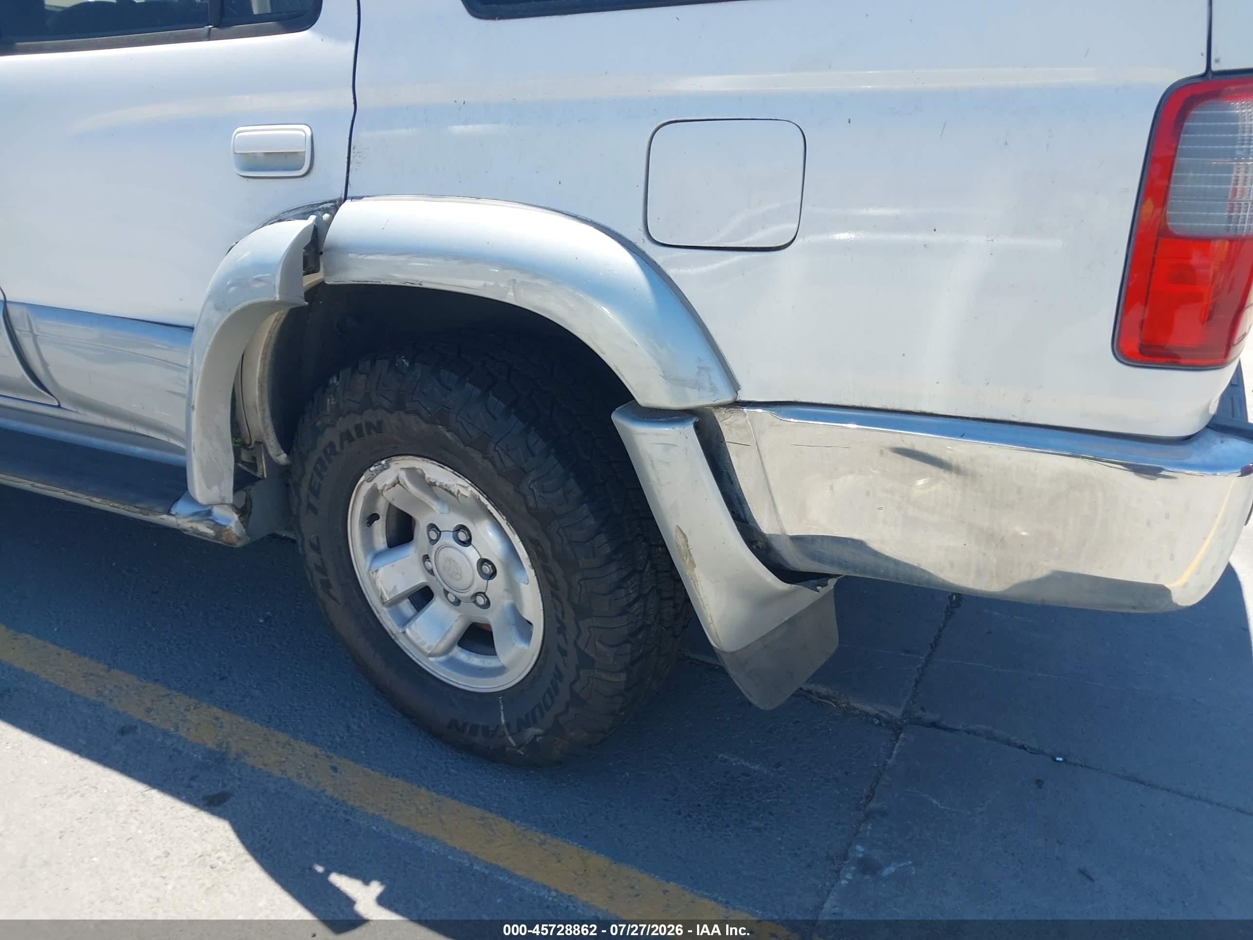 1998 Toyota 4runner Sr5 V6 Limited White vin: JT3HN87R5W0160380