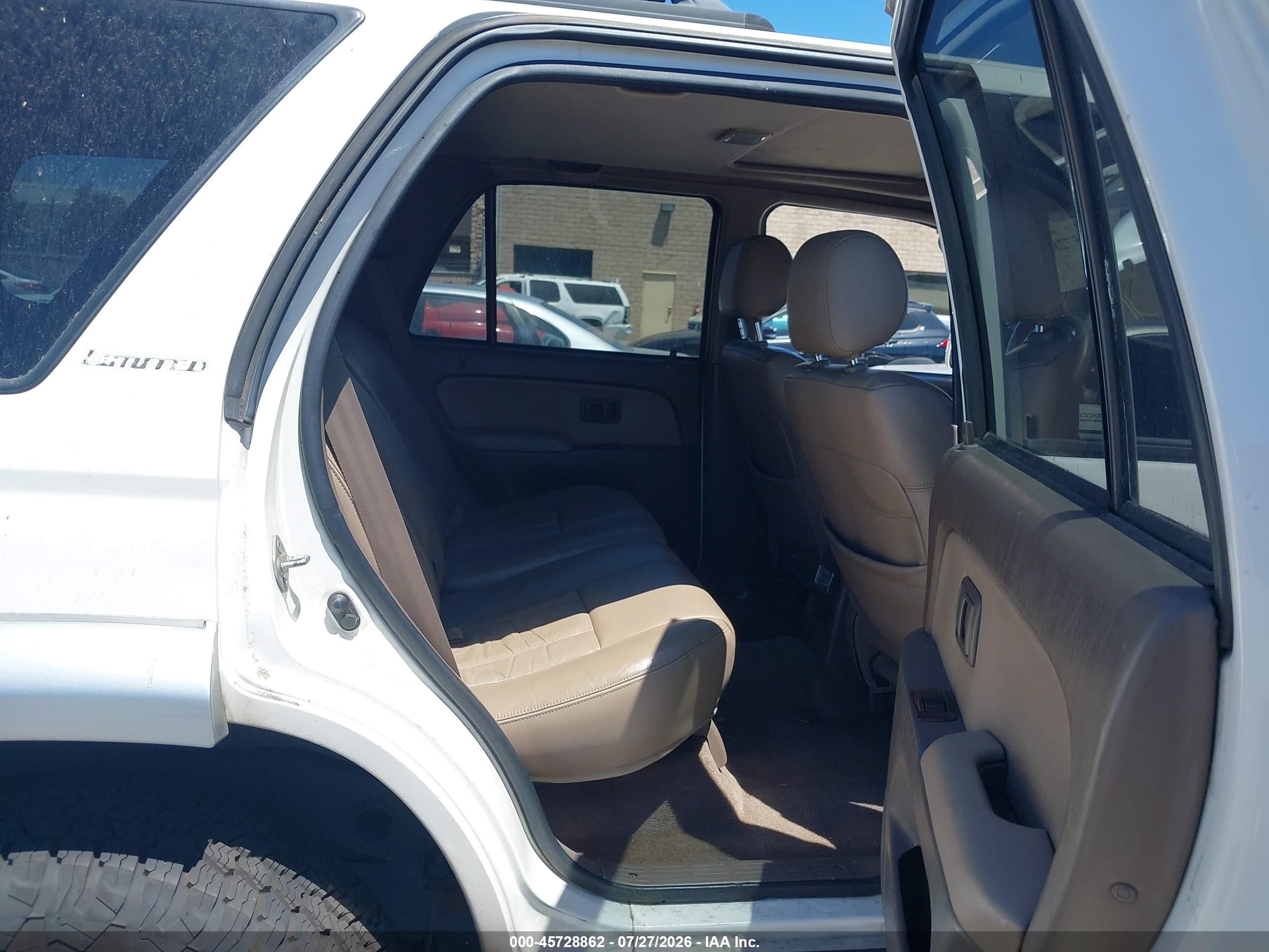 1998 Toyota 4runner Sr5 V6 Limited White vin: JT3HN87R5W0160380