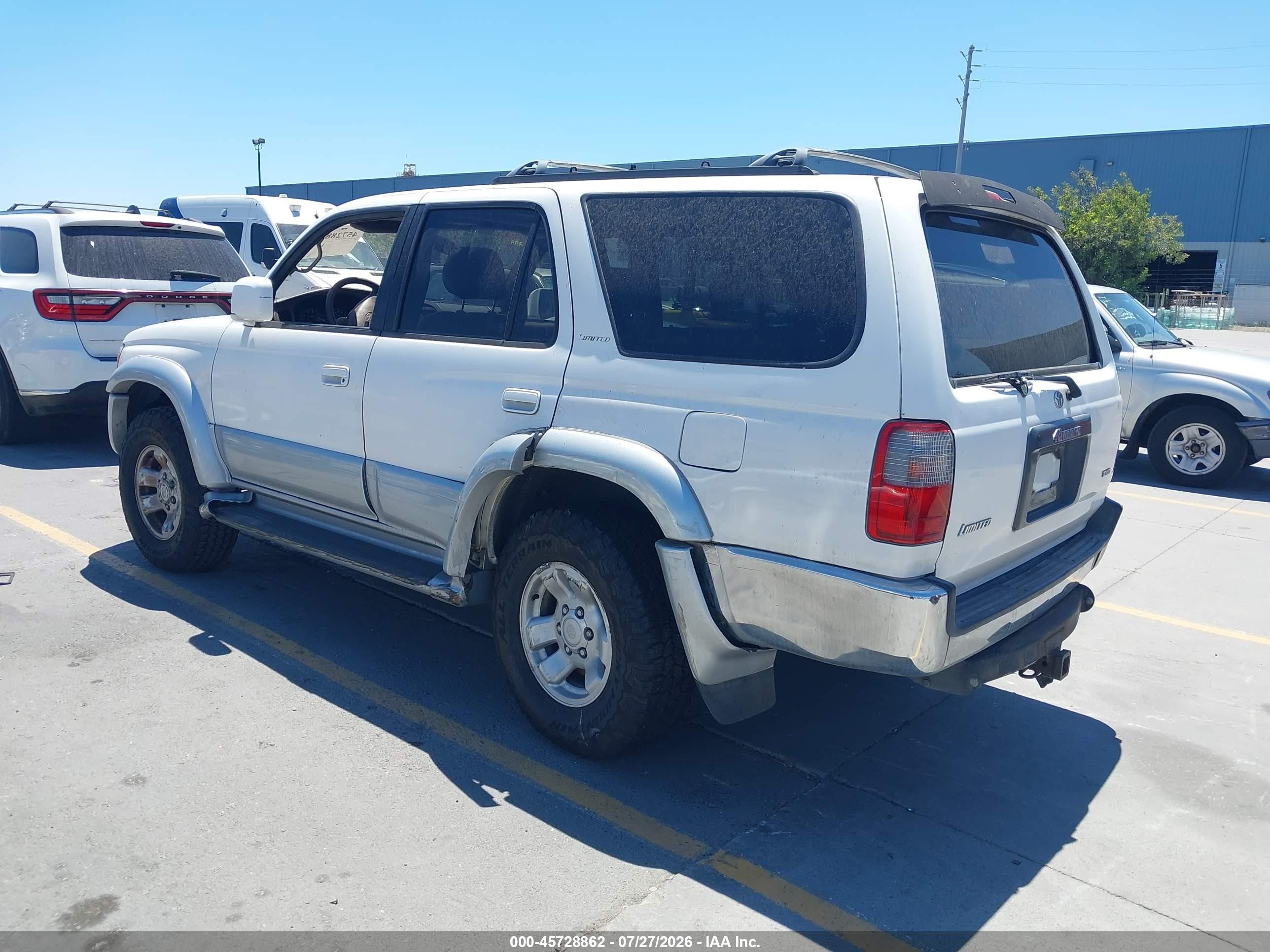1998 Toyota 4runner Sr5 V6 Limited White vin: JT3HN87R5W0160380