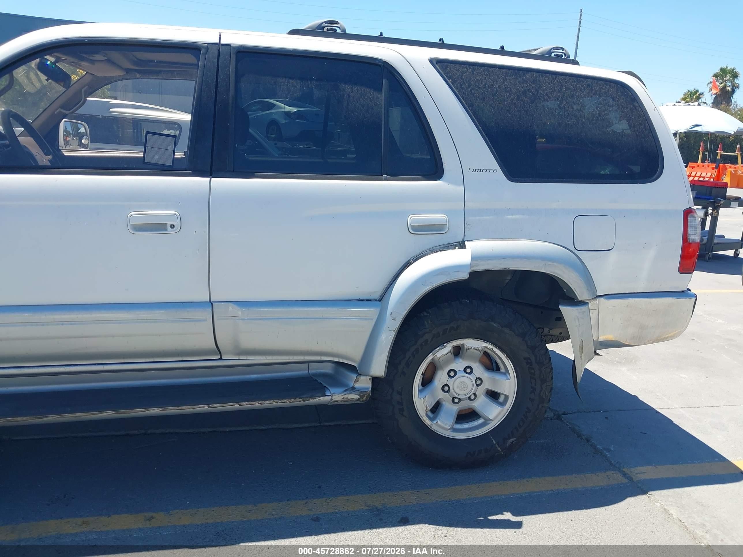 1998 Toyota 4runner Sr5 V6 Limited White vin: JT3HN87R5W0160380