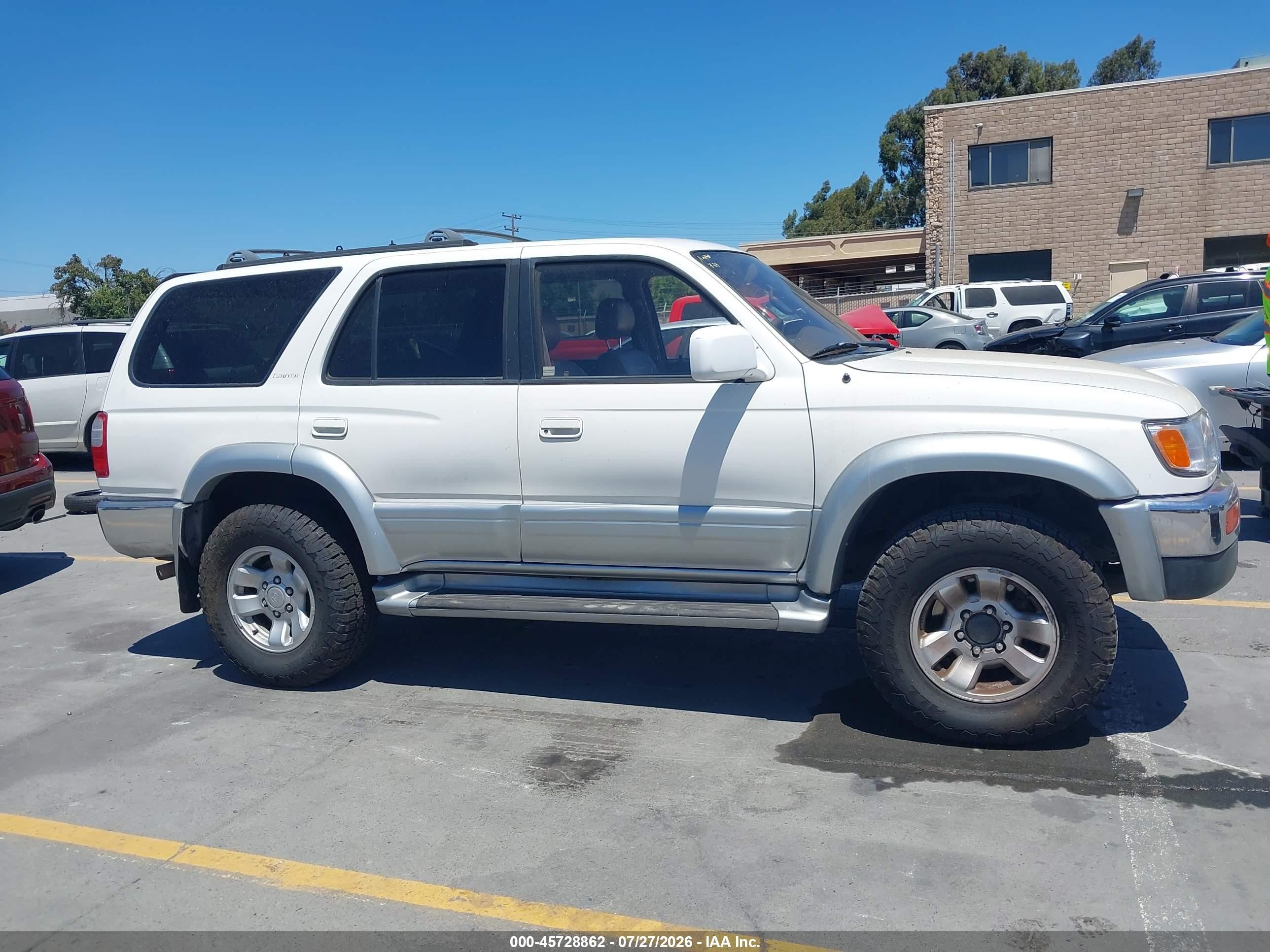 1998 Toyota 4runner Sr5 V6 Limited White vin: JT3HN87R5W0160380