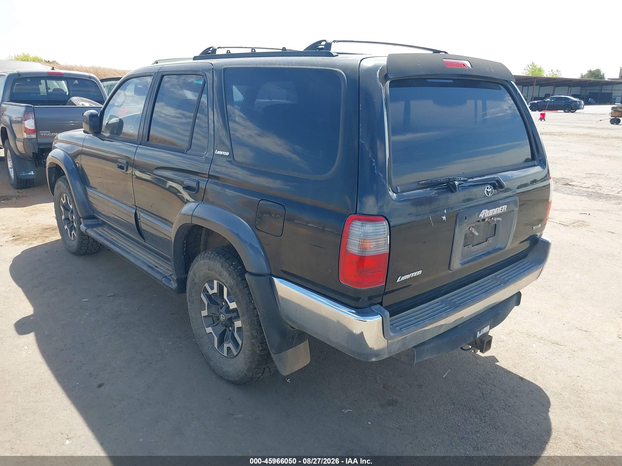1998 Toyota 4runner Limited Black vin: JT3HN87R5W0175400