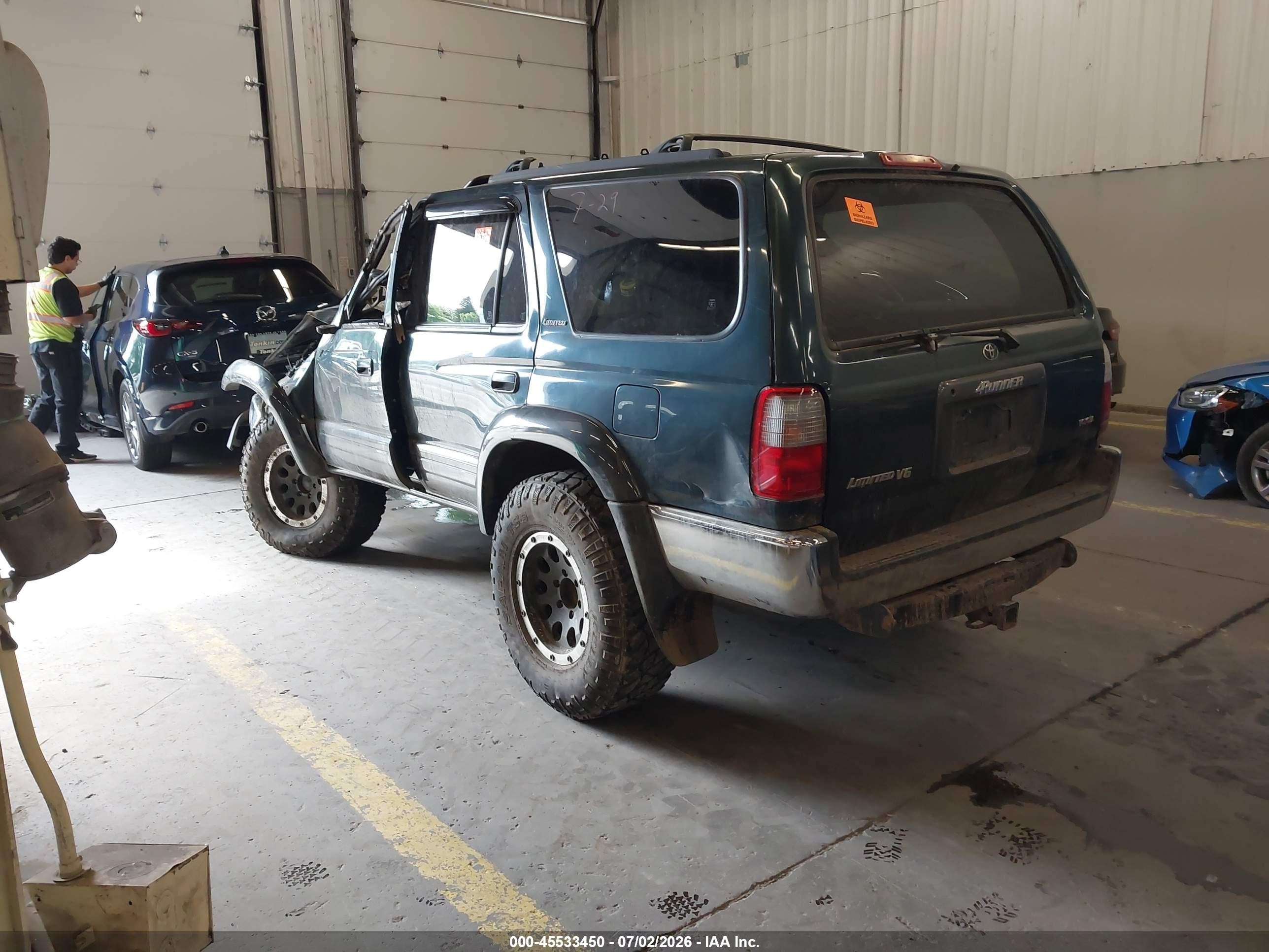 1998 Toyota 4runner Limited Green vin: JT3HN87R5W9010538