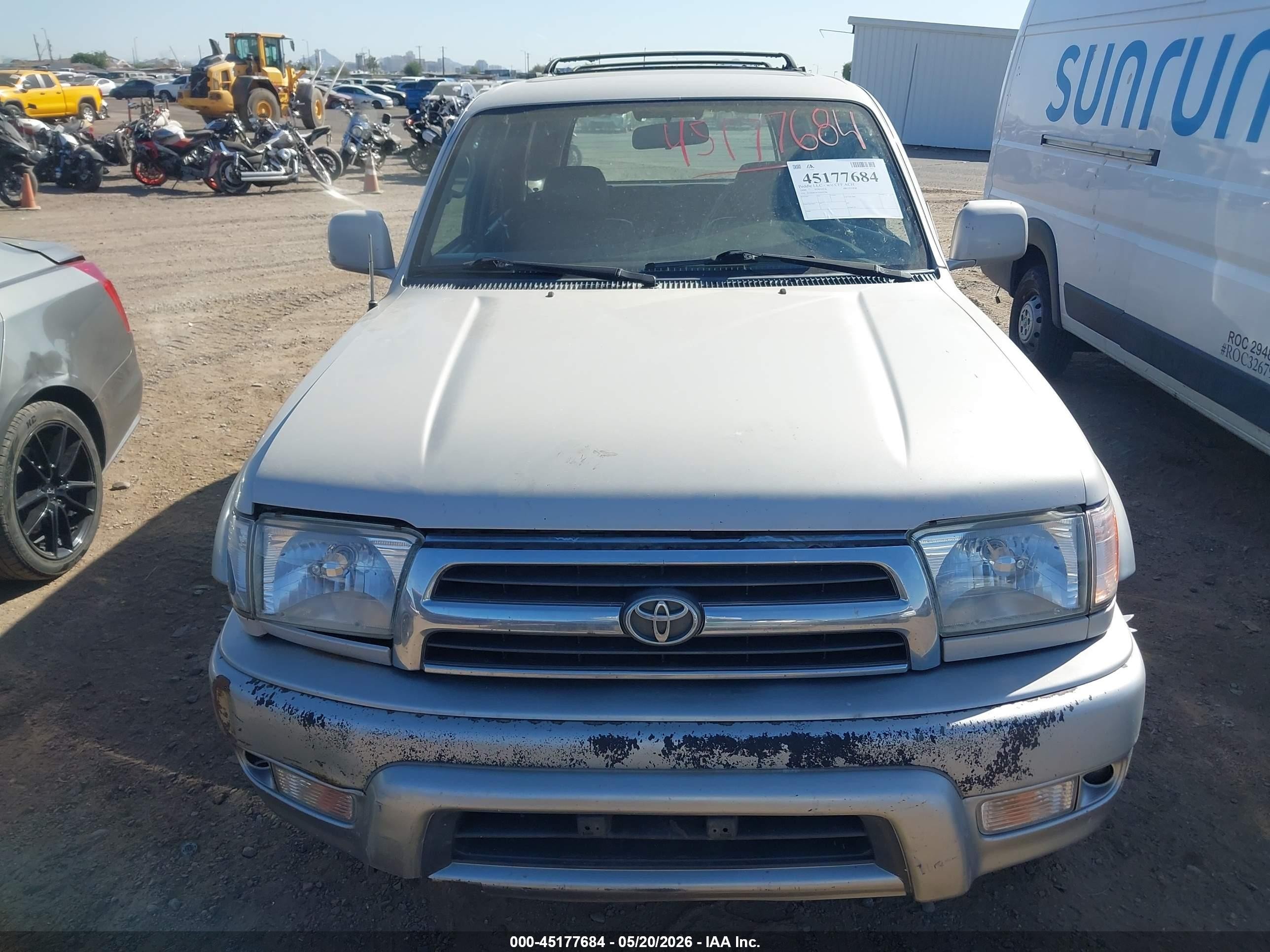 1999 Toyota 4runner Limited V6 Silver vin: JT3HN87R5X0205786
