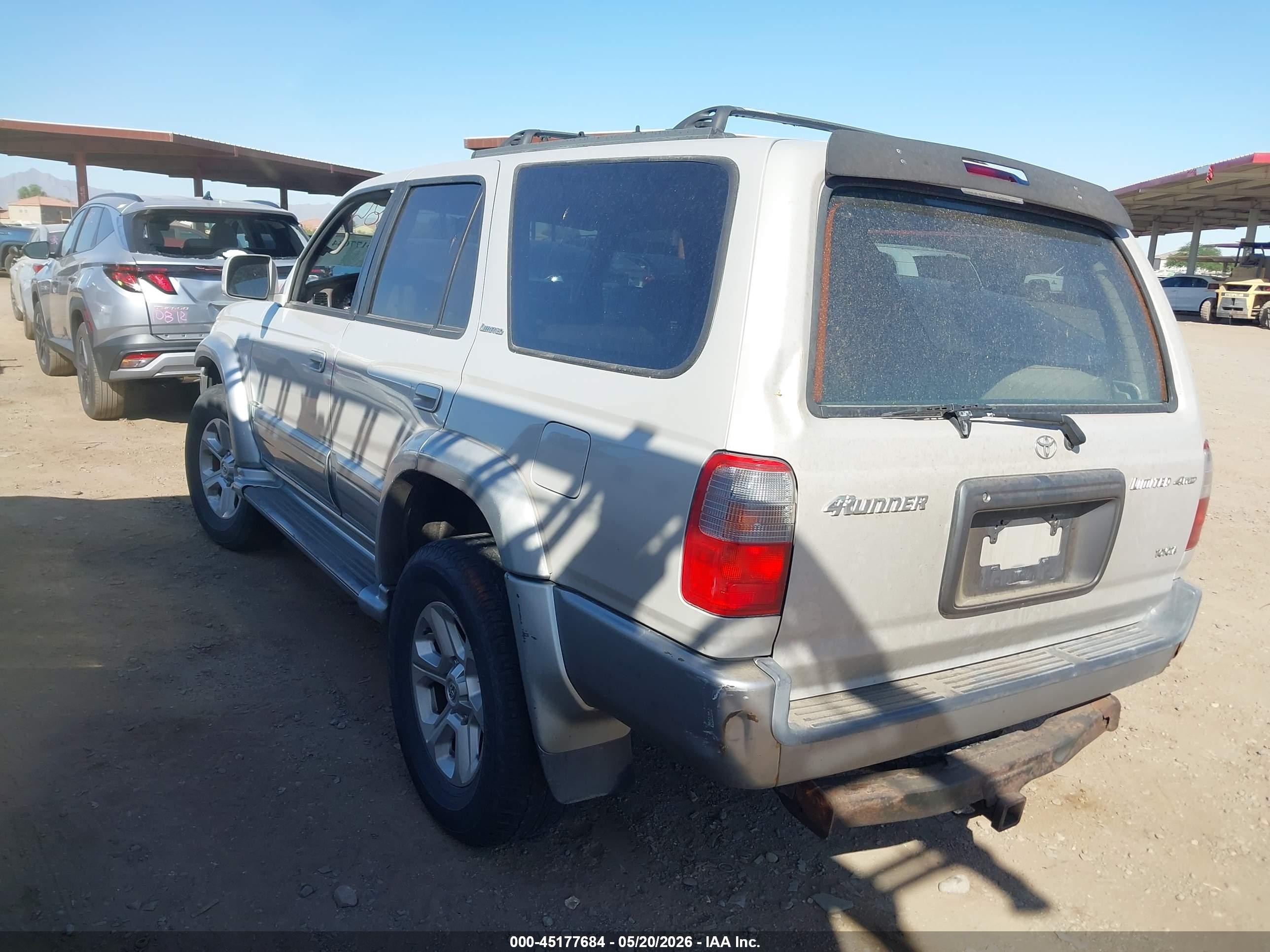 1999 Toyota 4runner Limited V6 Silver vin: JT3HN87R5X0205786