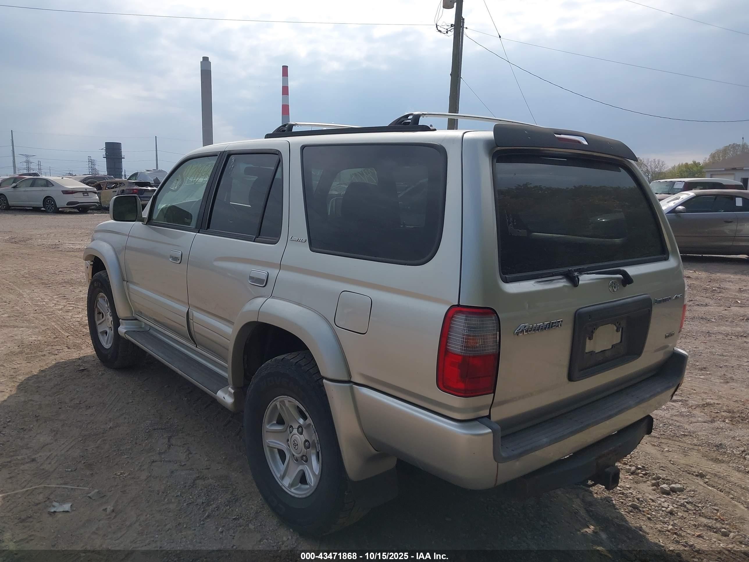 1999 Toyota 4runner Limited V6 Silver vin: JT3HN87R5X0249206