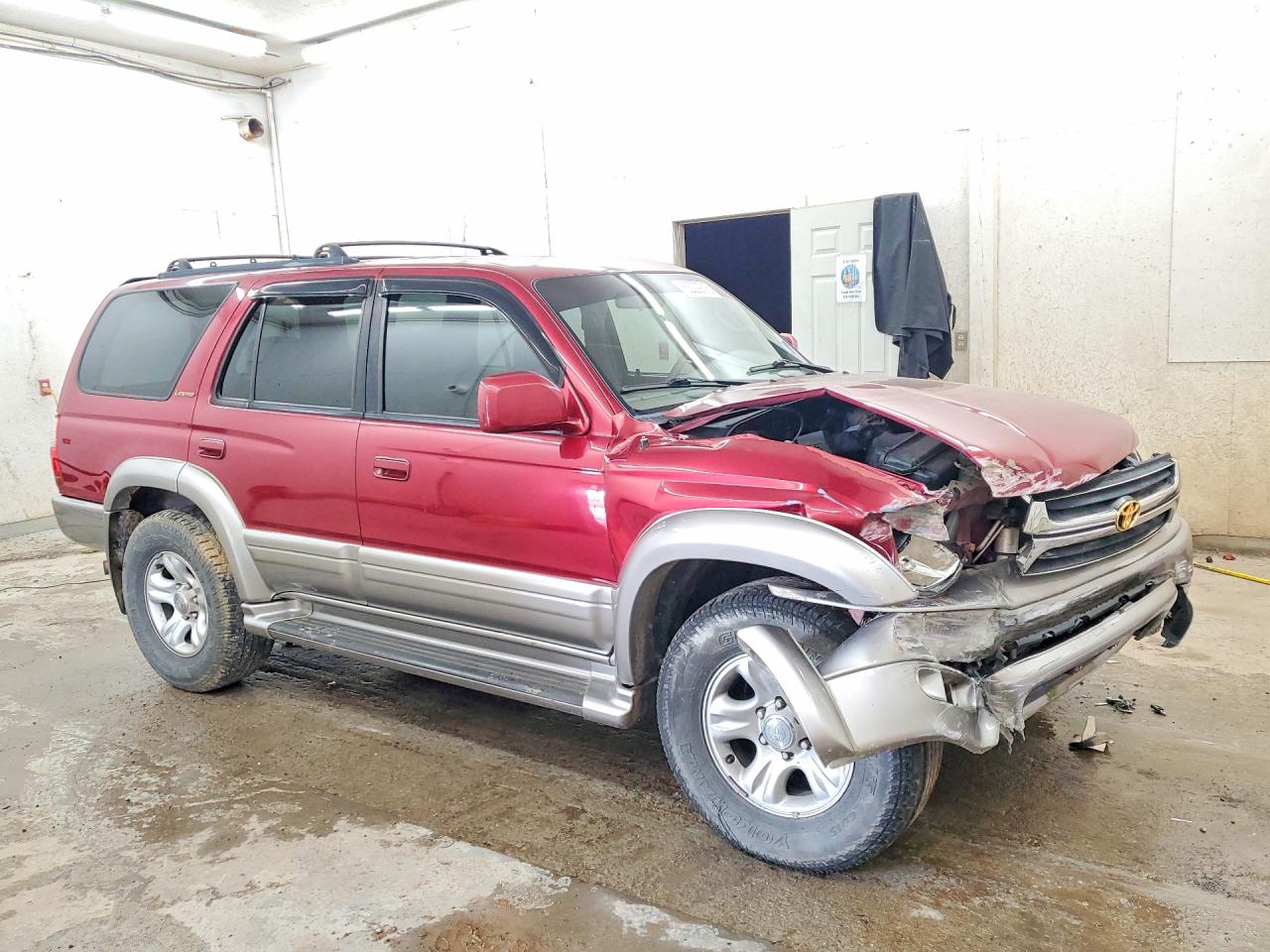 2002 Toyota 4runner Limited Burgundy vin: JT3HN87R620368181