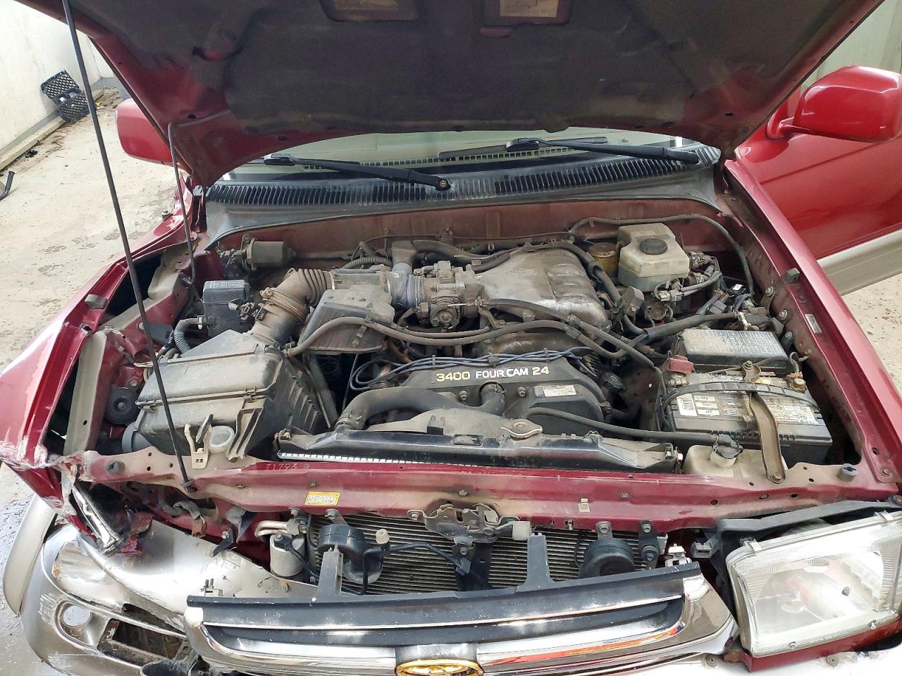 2002 Toyota 4runner Limited Burgundy vin: JT3HN87R620368181