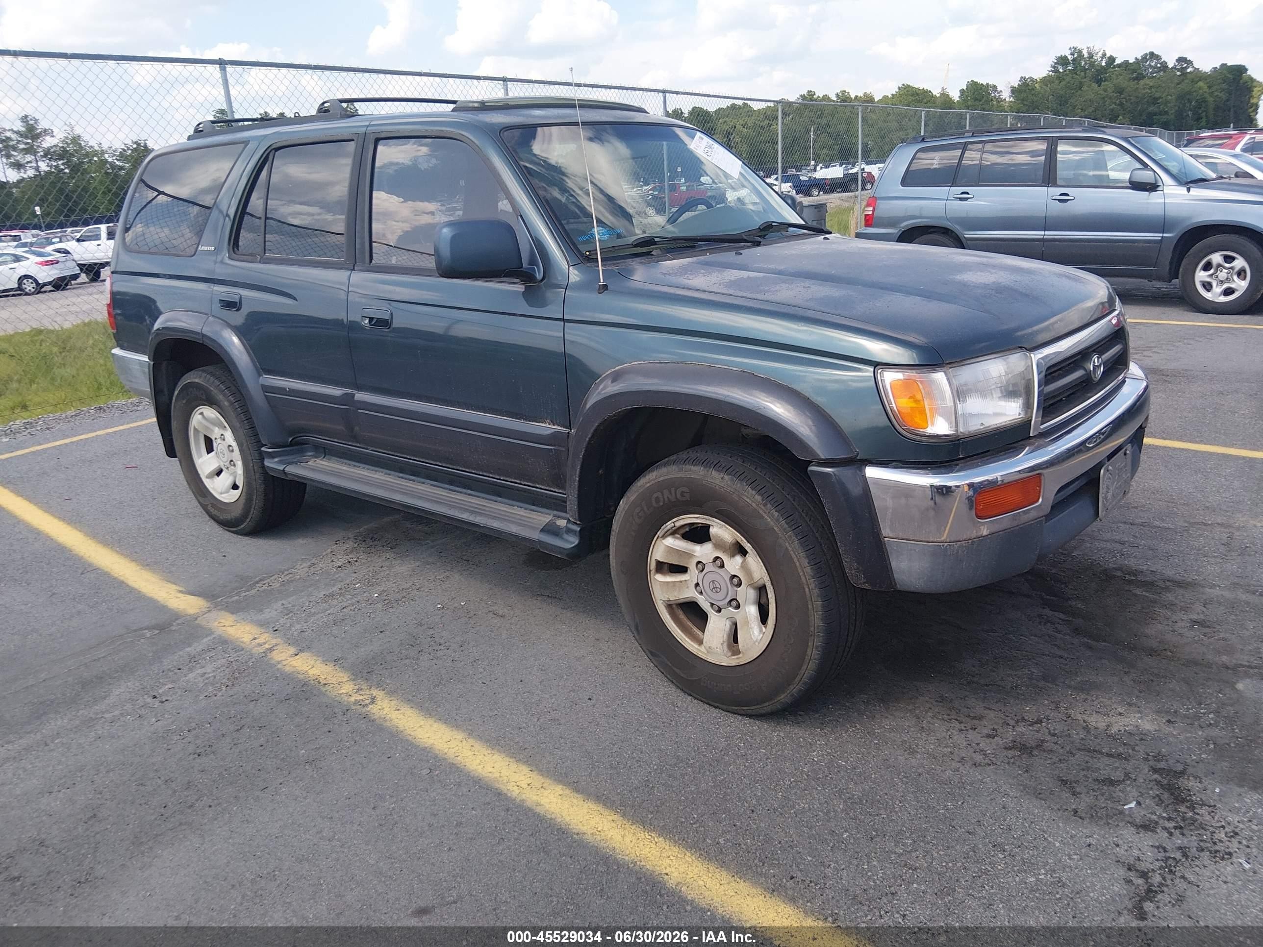 1997 Toyota 4runner Sr5 V6 Limited Green vin: JT3HN87R6V9001684