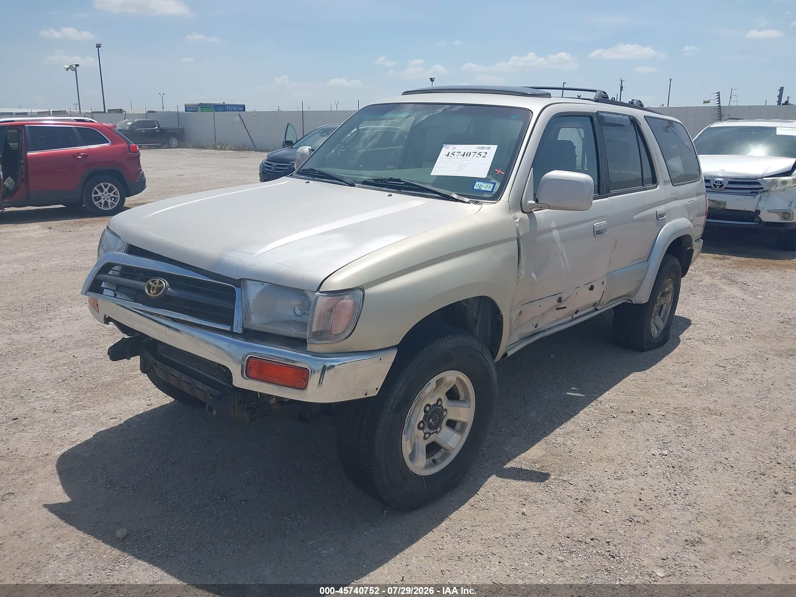 1998 Toyota 4runner Sr5 V6 Limited Бежевый vin: JT3HN87R6W0141563