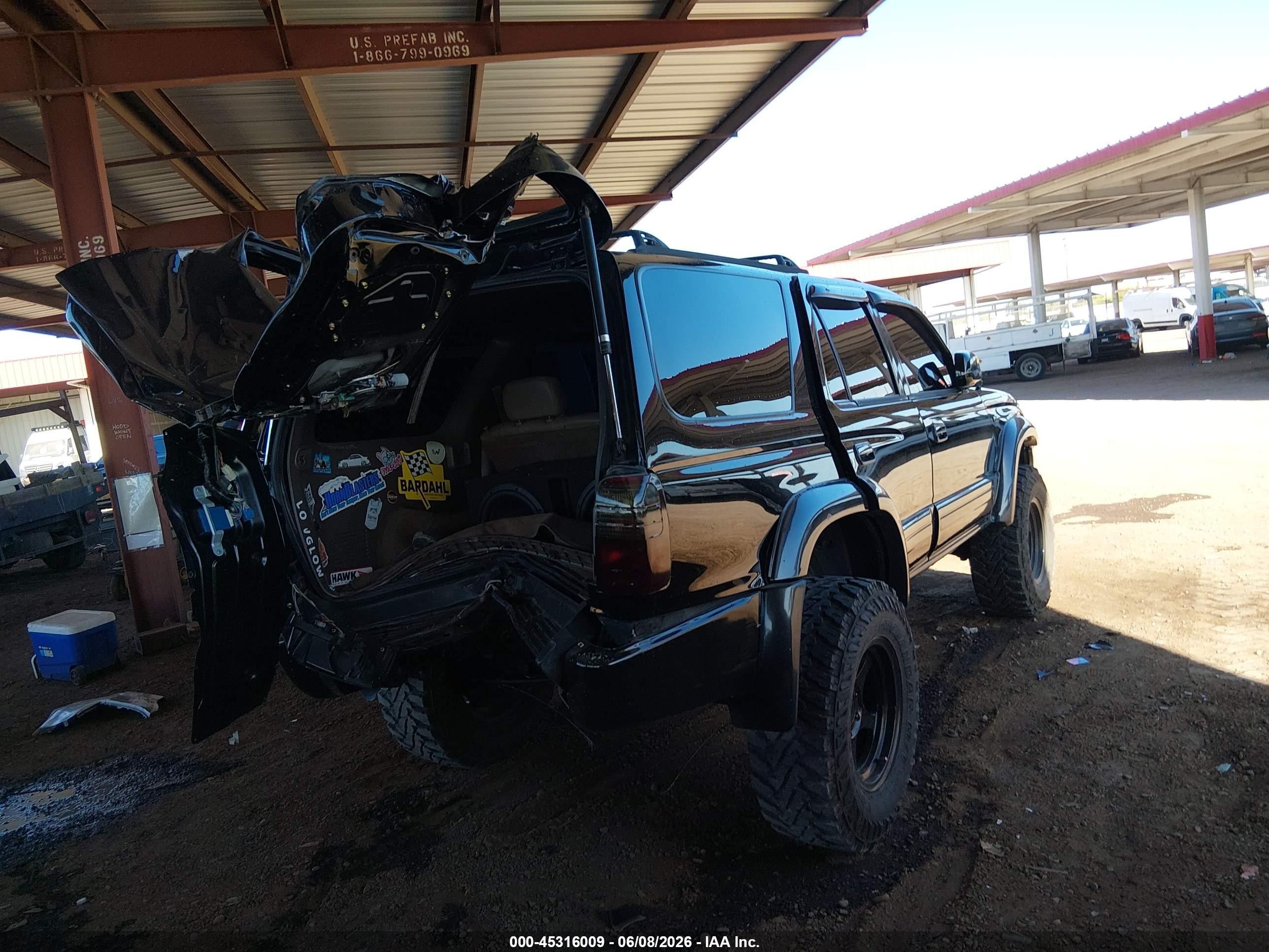1998 Toyota 4runner Sr5 V6 Limited Black vin: JT3HN87R6W0174336