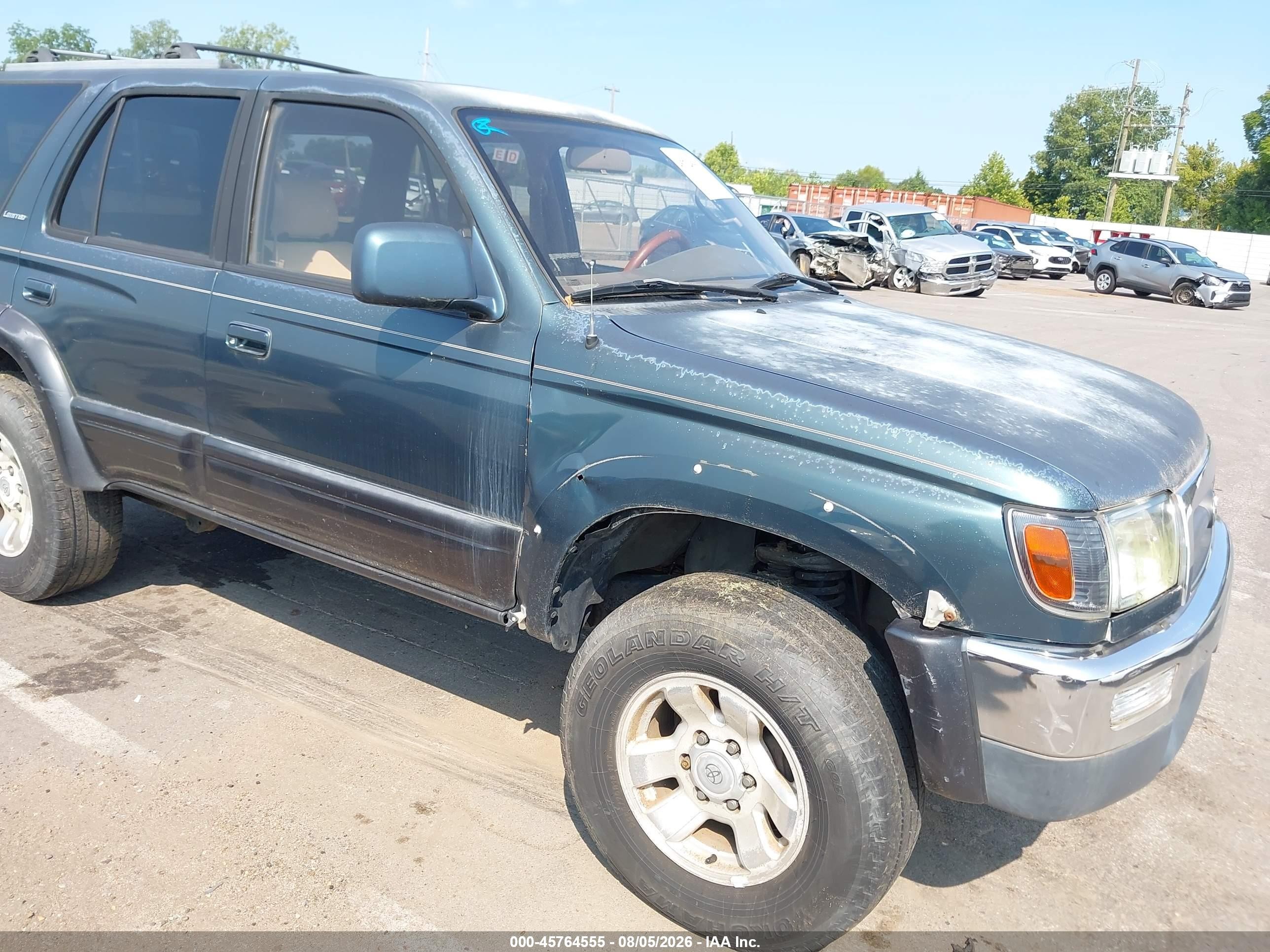 1998 Toyota 4runner Sr5 V6 Limited Green vin: JT3HN87R6W9018261
