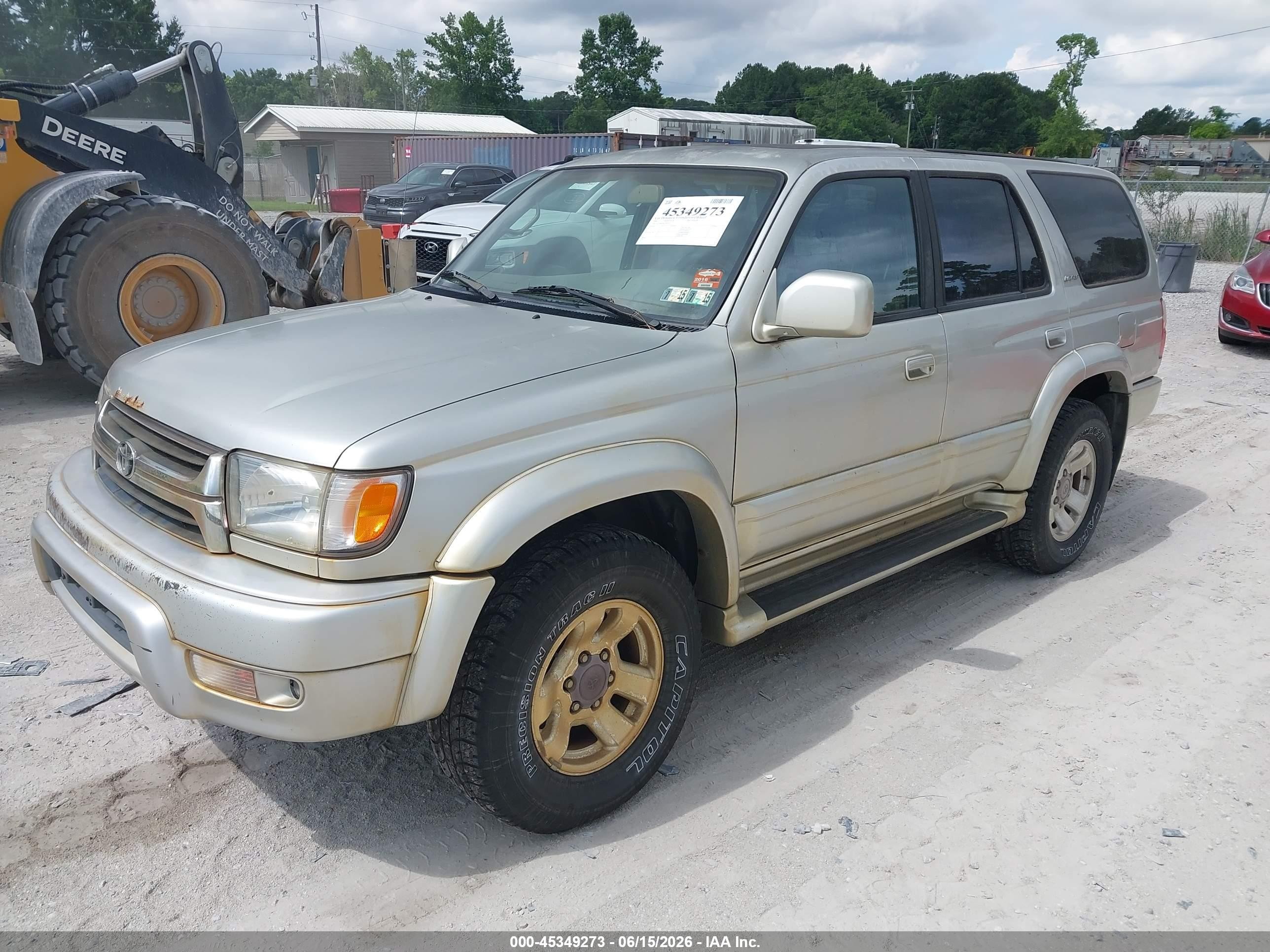 2002 Toyota 4runner Limited V6 Серебряный vin: JT3HN87R729071352