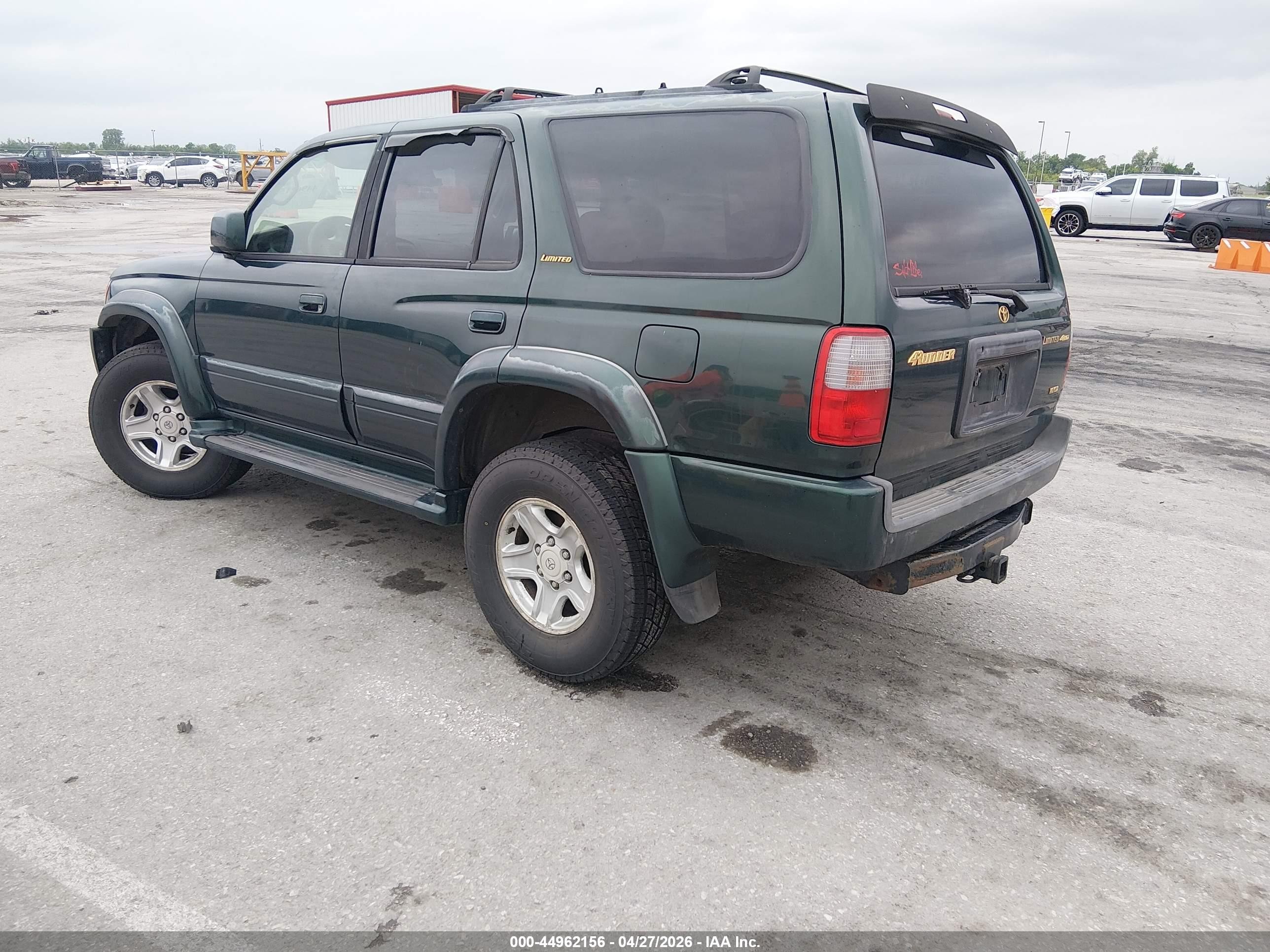 1999 Toyota 4runner Limited V6 Green vin: JT3HN87R7X9019341