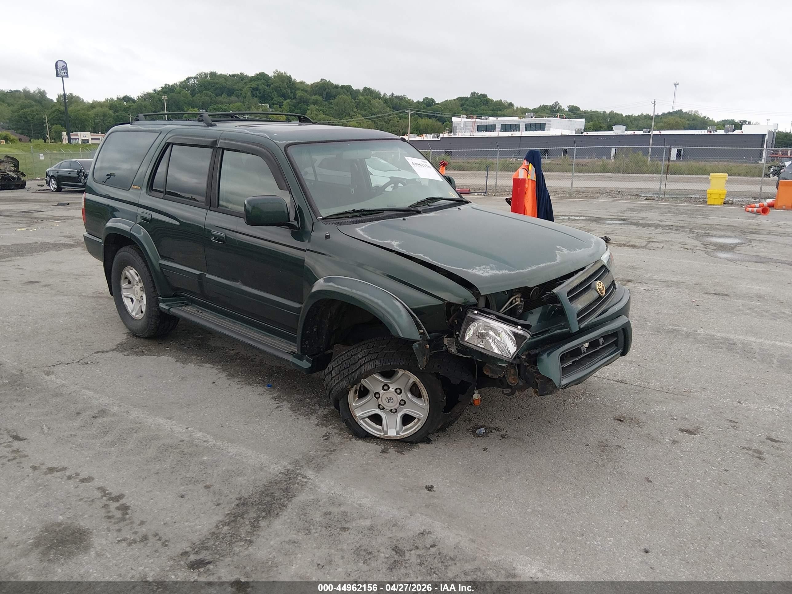 1999 Toyota 4runner Limited V6 Green vin: JT3HN87R7X9019341