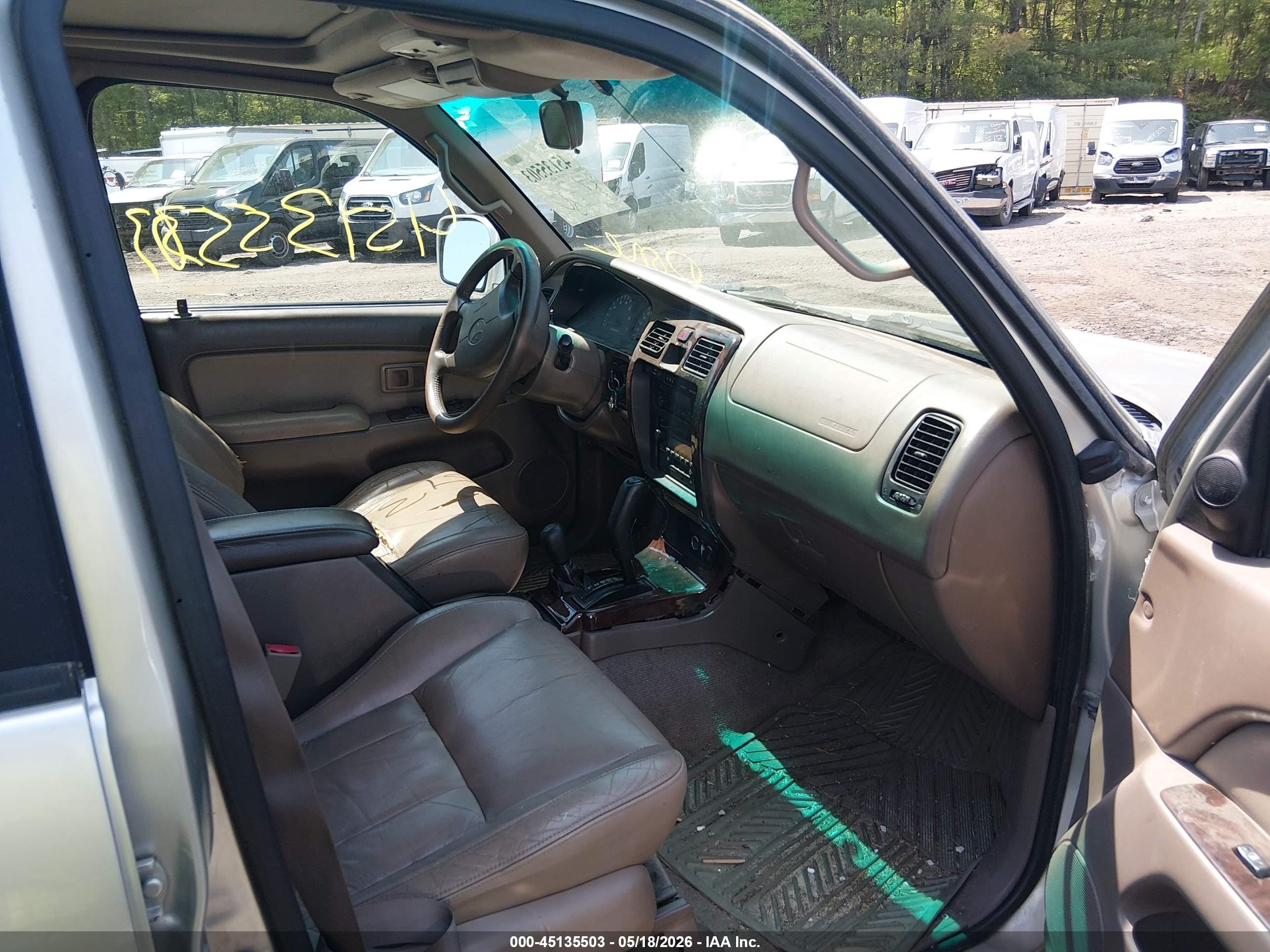 2002 Toyota 4runner Limited V6 Tan vin: JT3HN87R829069352