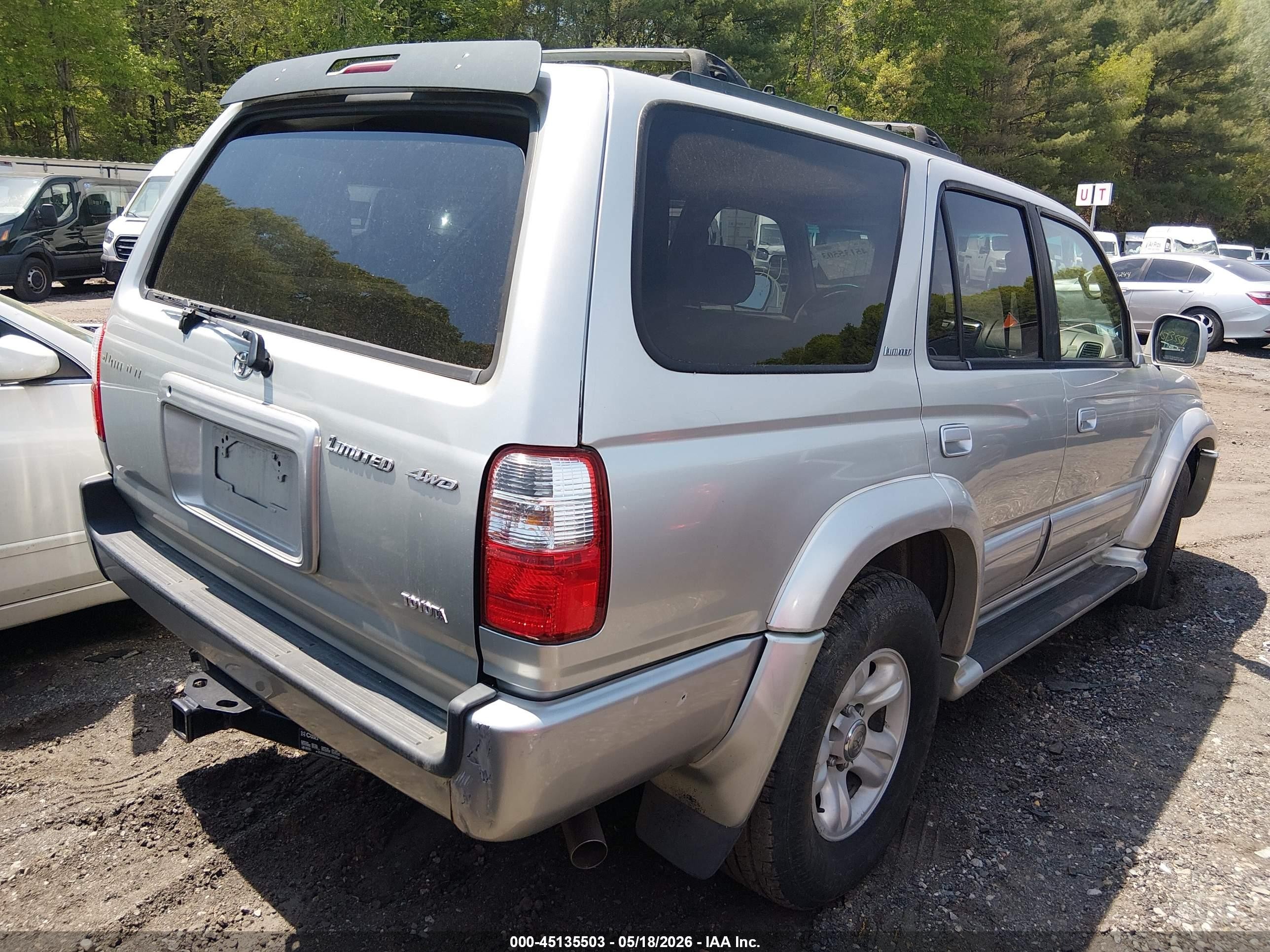 2002 Toyota 4runner Limited V6 Tan vin: JT3HN87R829069352
