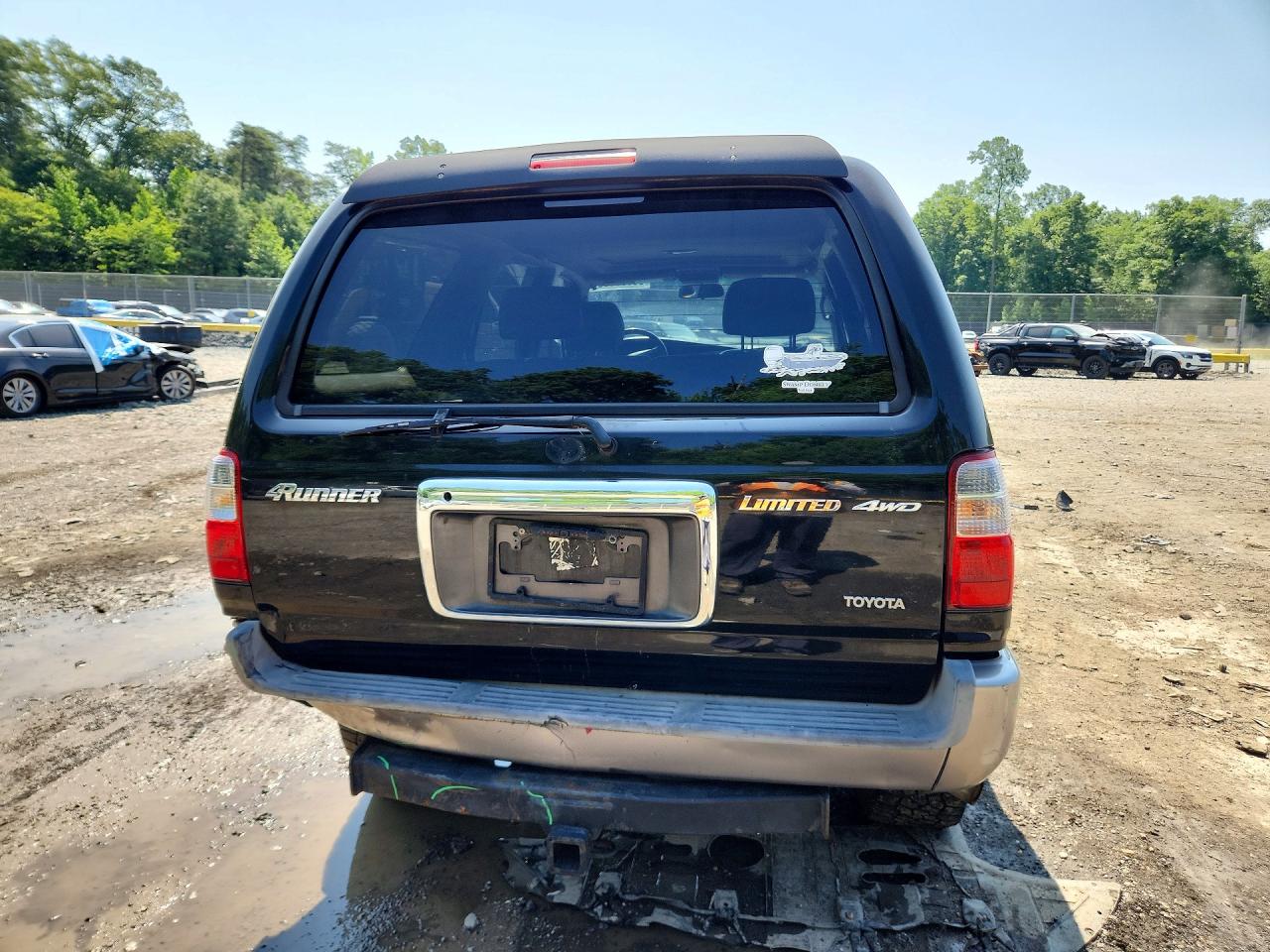 2002 Toyota 4runner Limited Black vin: JT3HN87R829075569