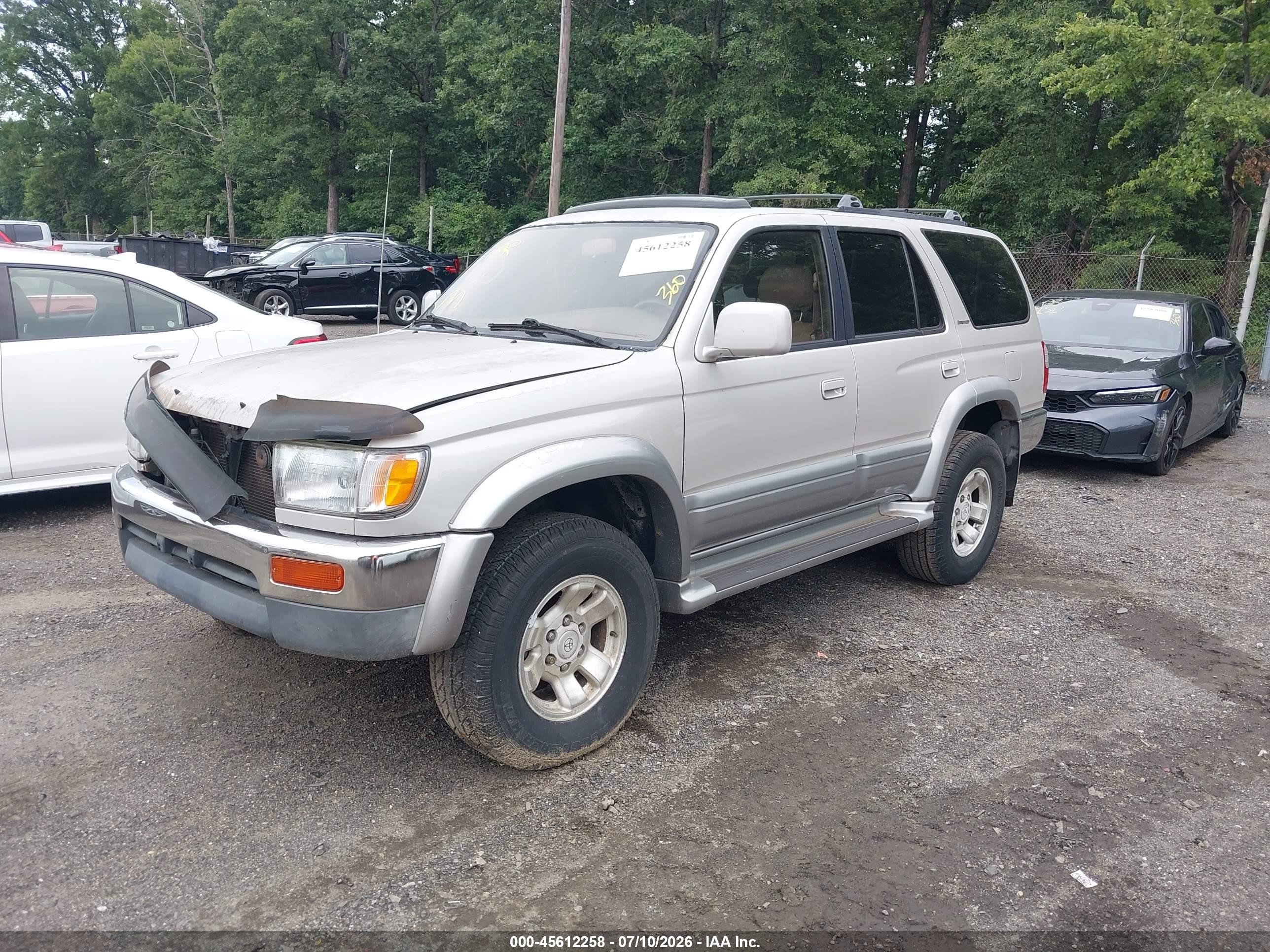 1998 Toyota 4runner Sr5 V6 Limited Silver vin: JT3HN87R8W0133268
