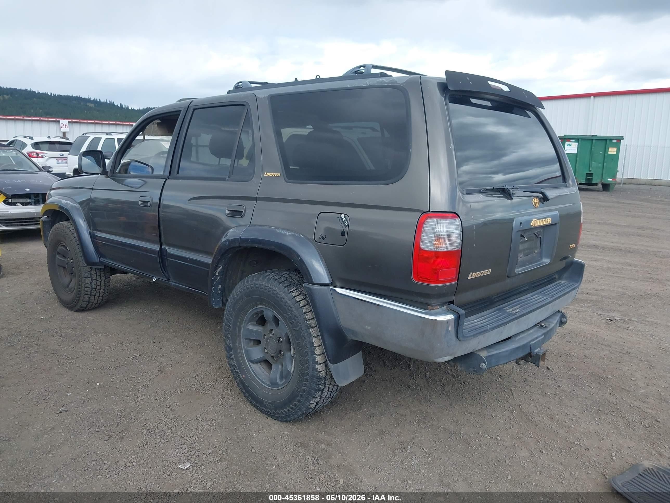 1998 Toyota 4runner Sr5 V6 Limited Gray vin: JT3HN87R8W0153424