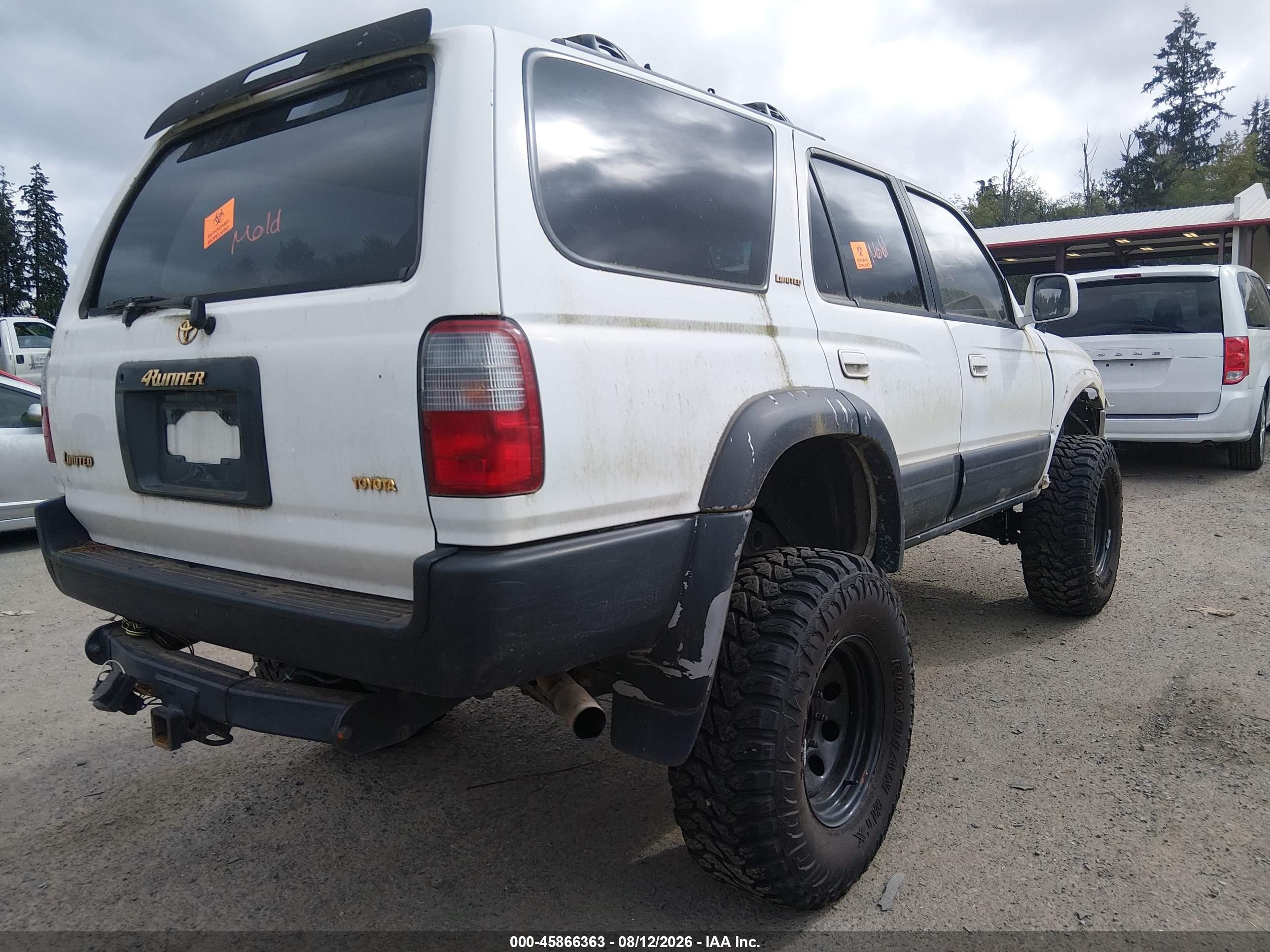 1998 Toyota 4runner Sr5 V6 Limited Белый vin: JT3HN87R8W0172037