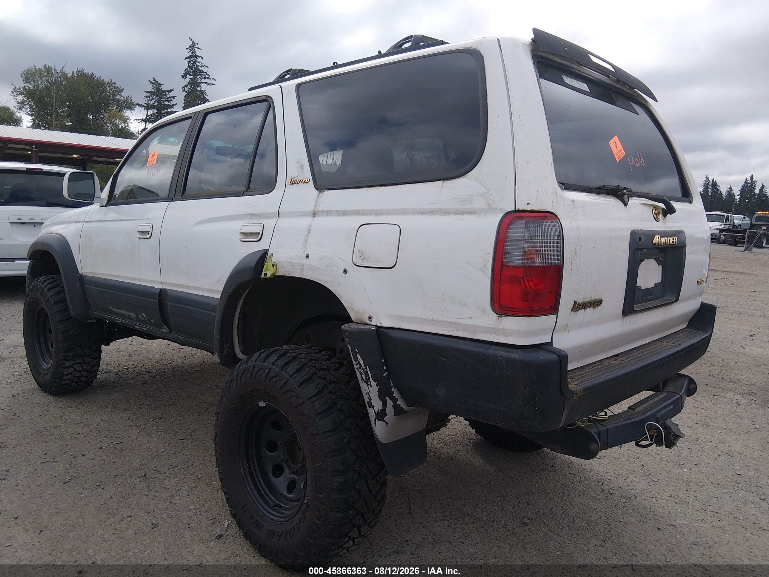 1998 Toyota 4runner Sr5 V6 Limited Белый vin: JT3HN87R8W0172037