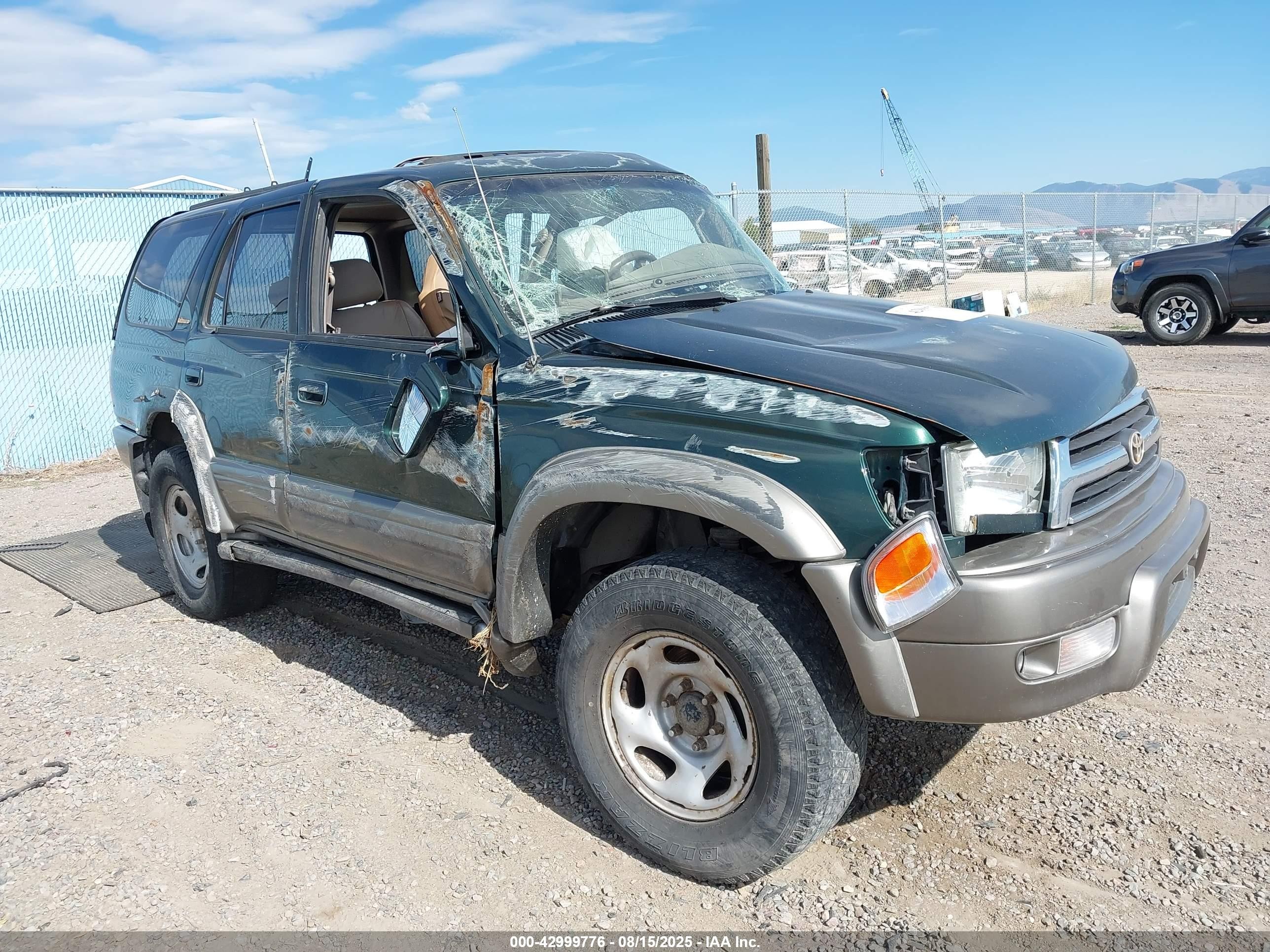 1999 Toyota 4runner Limited V6 Зеленый vin: JT3HN87R8X9023754