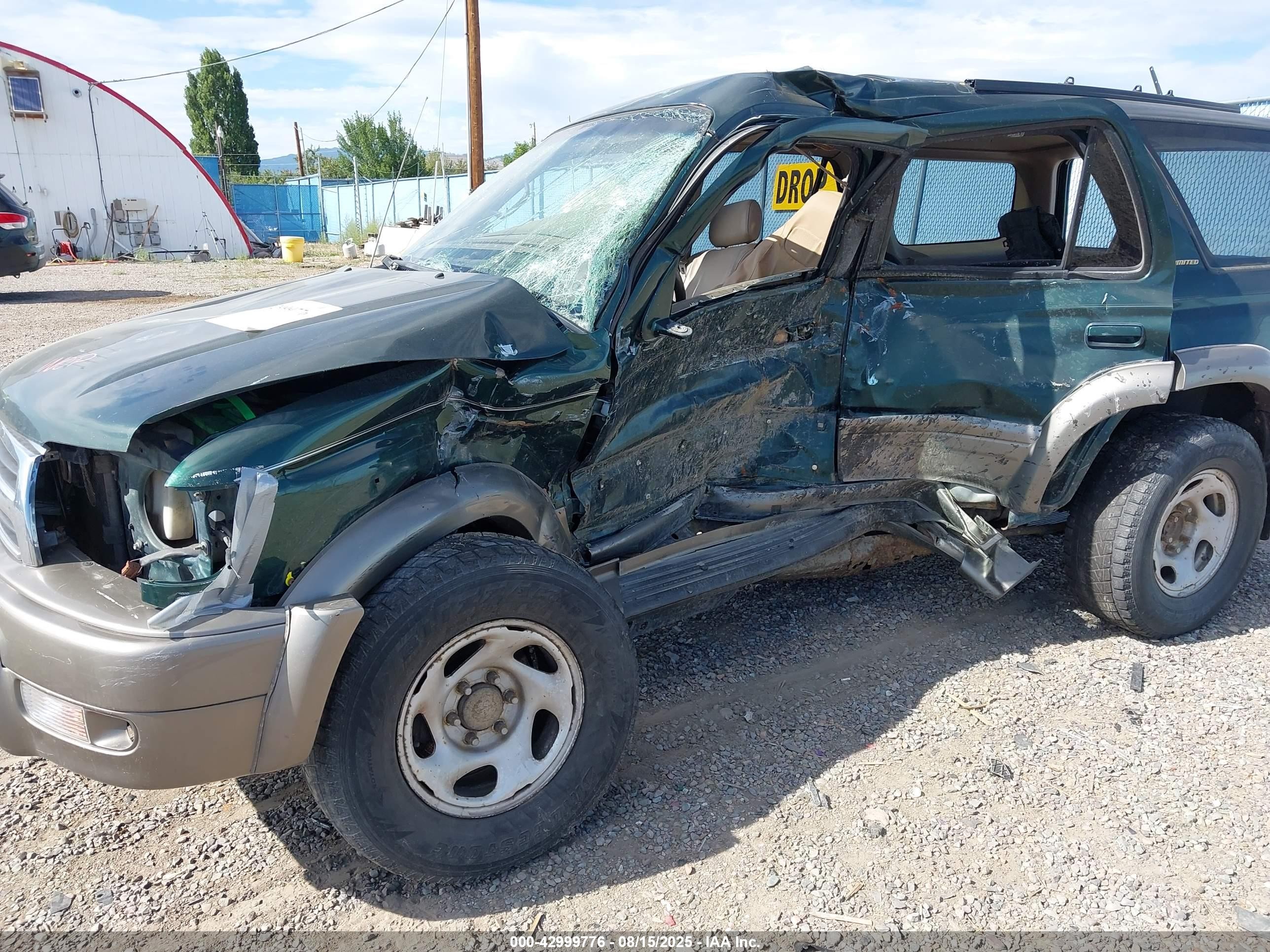 1999 Toyota 4runner Limited V6 Green vin: JT3HN87R8X9023754