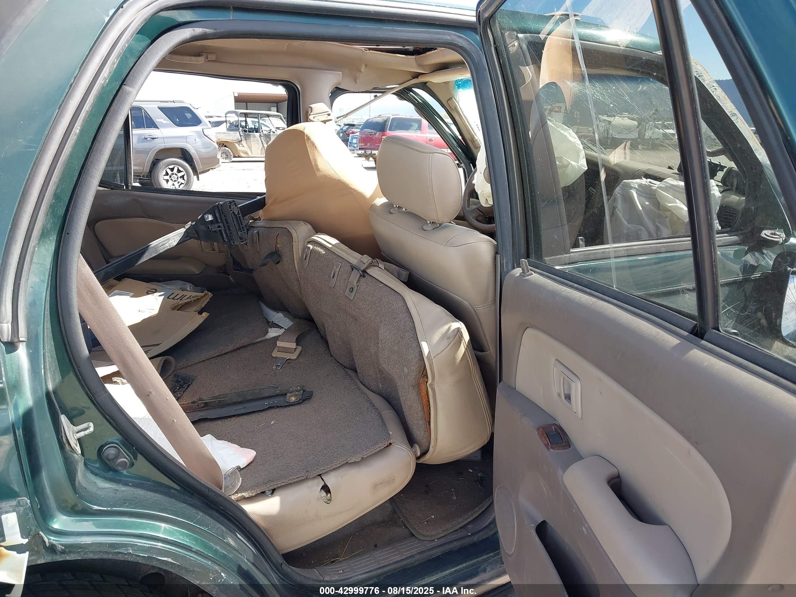 1999 Toyota 4runner Limited V6 Green vin: JT3HN87R8X9023754
