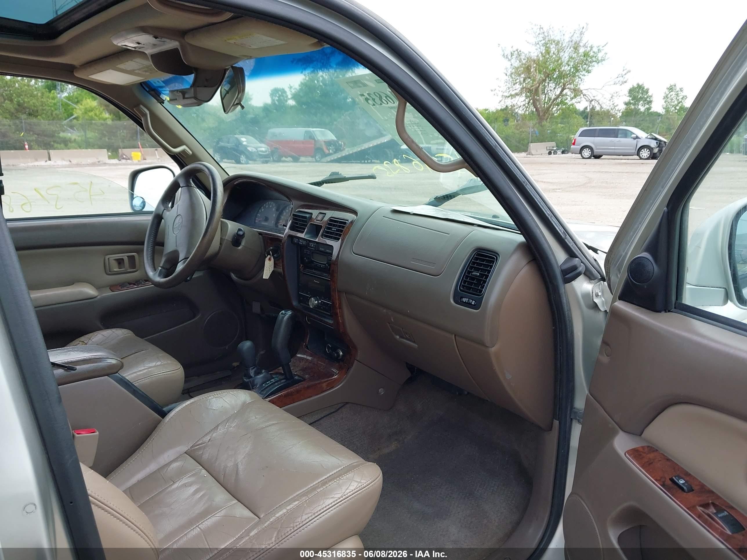 2000 Toyota 4runner Limited V6 Silver vin: JT3HN87R8Y9044363
