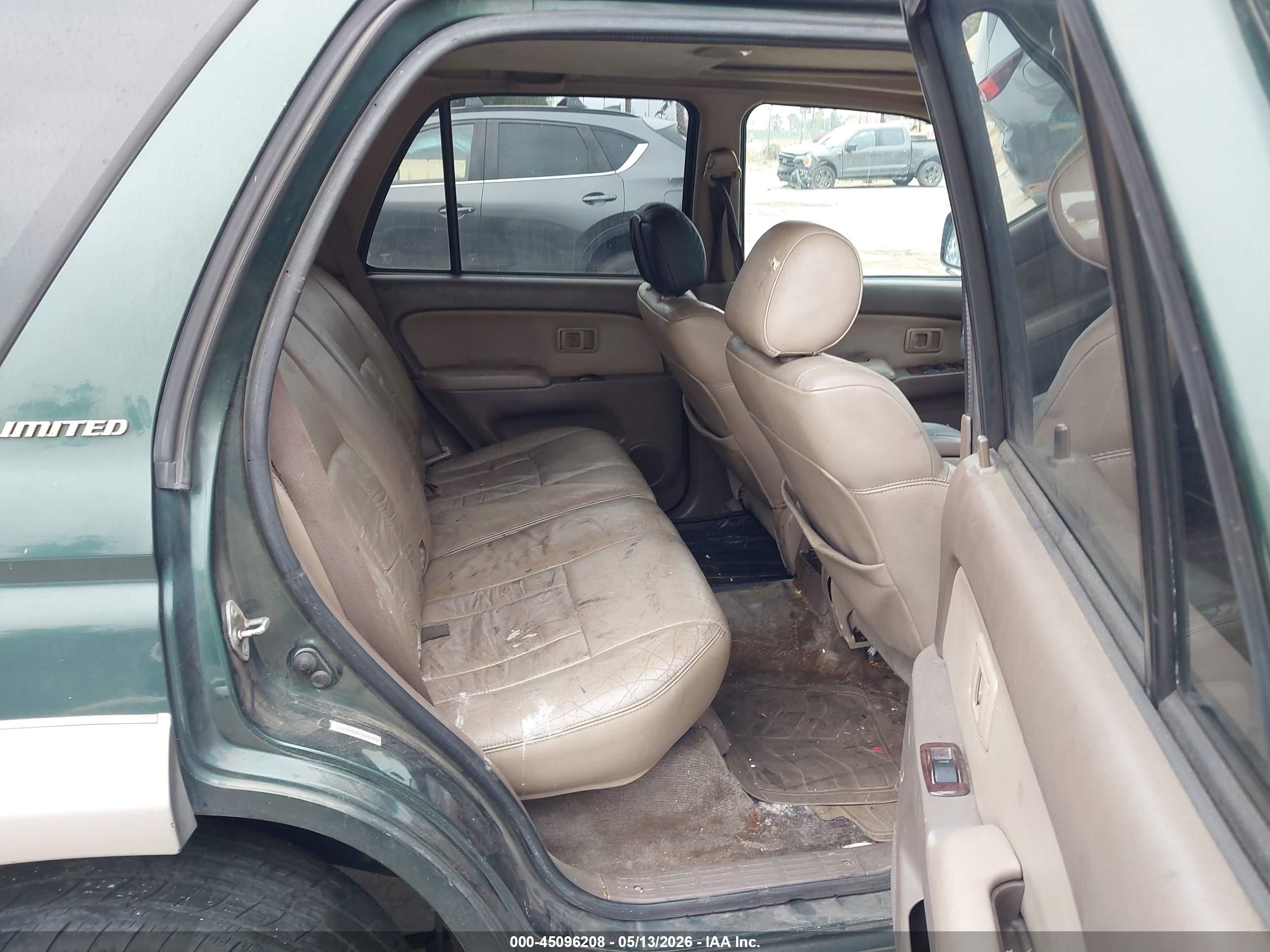 2001 Toyota 4runner Limited V6 Green vin: JT3HN87R910341152