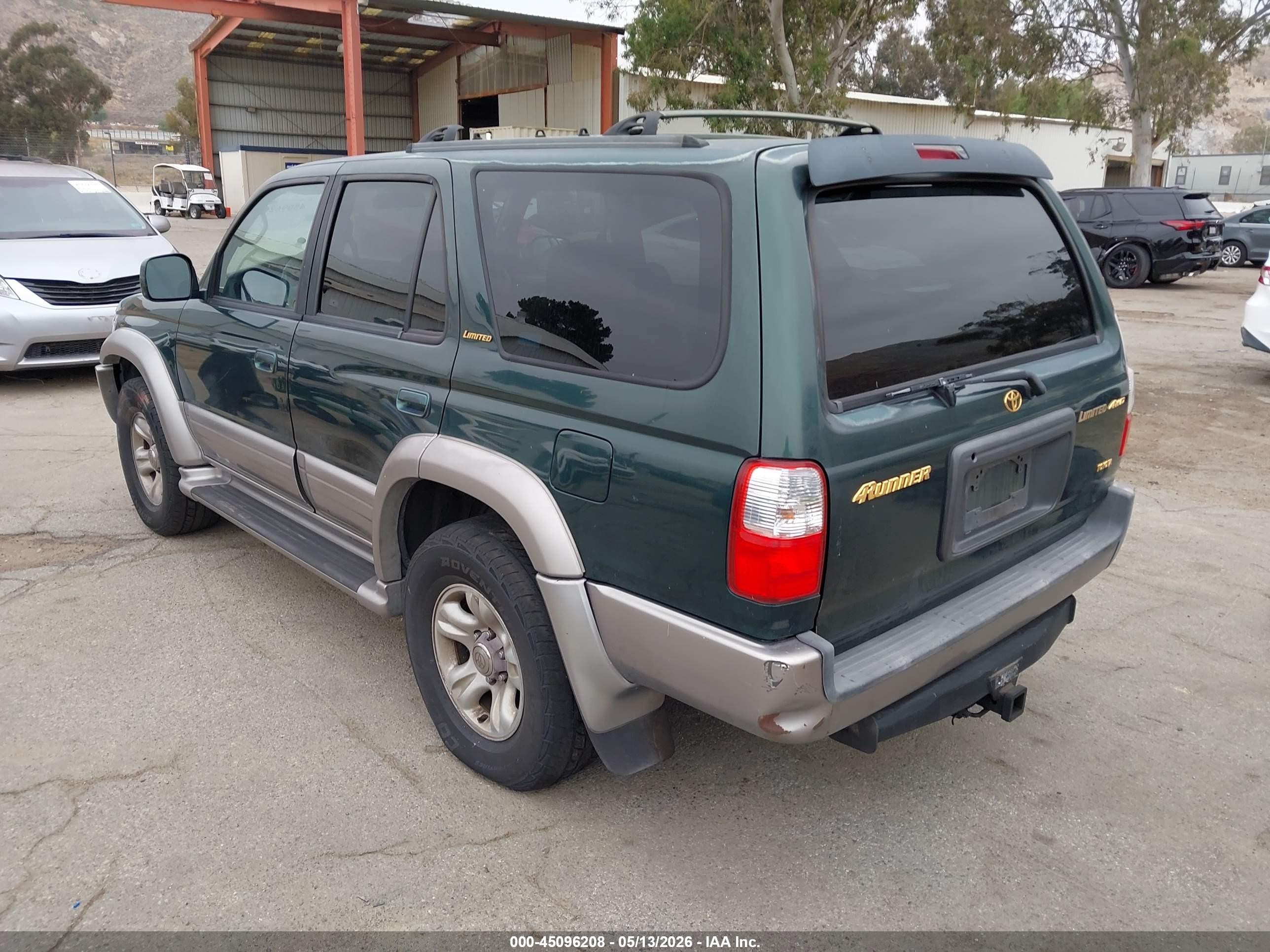 2001 Toyota 4runner Limited V6 Green vin: JT3HN87R910341152