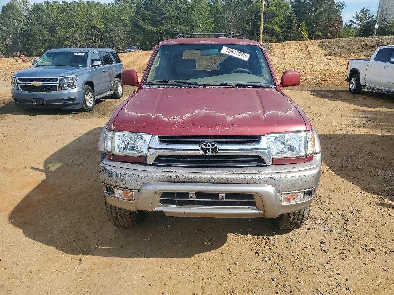 2001 Toyota 4runner Limited Maroon vin: JT3HN87R910357173