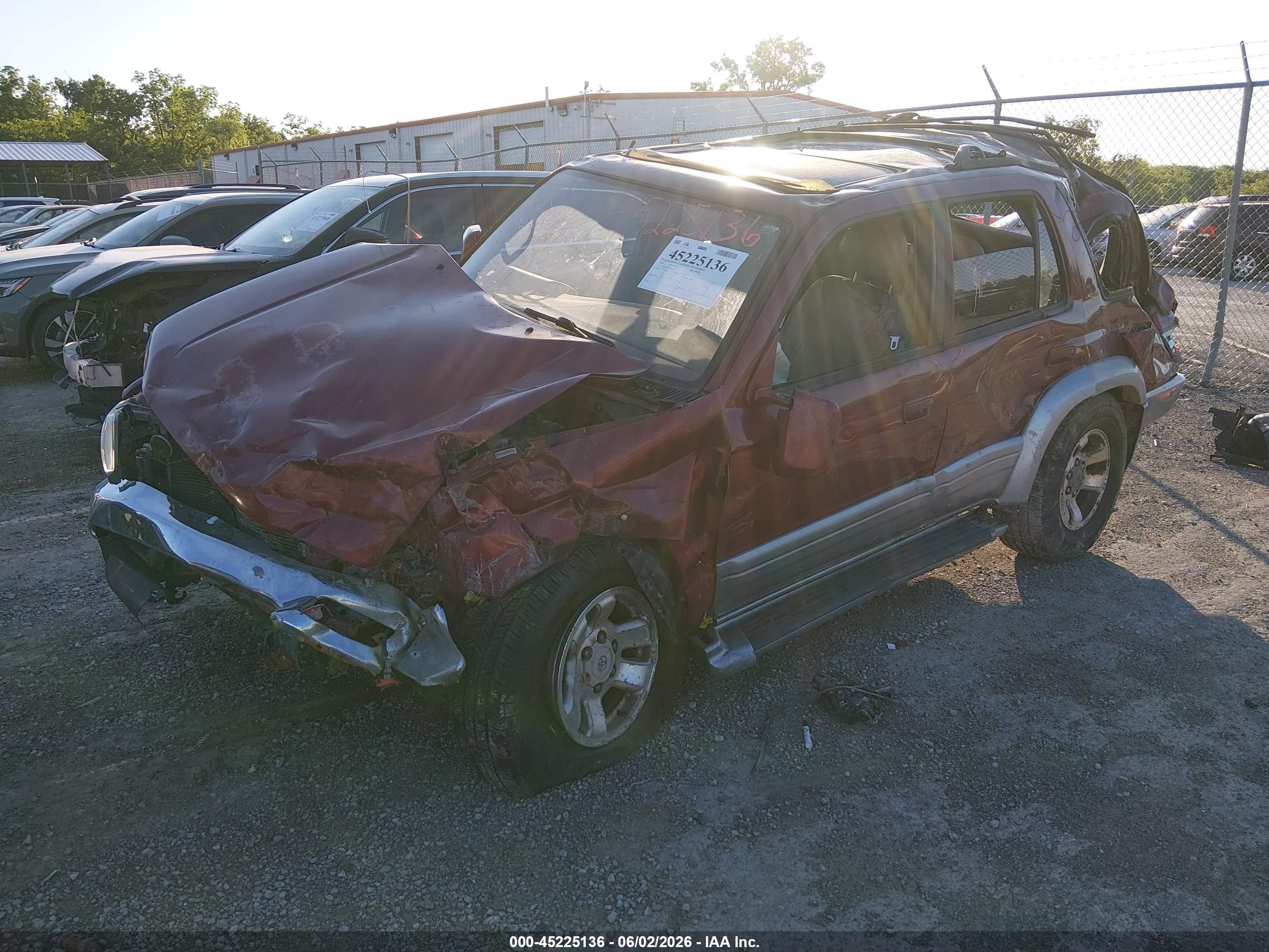 1998 Toyota 4runner Sr5 V6 Limited Maroon vin: JT3HN87R9W9014334
