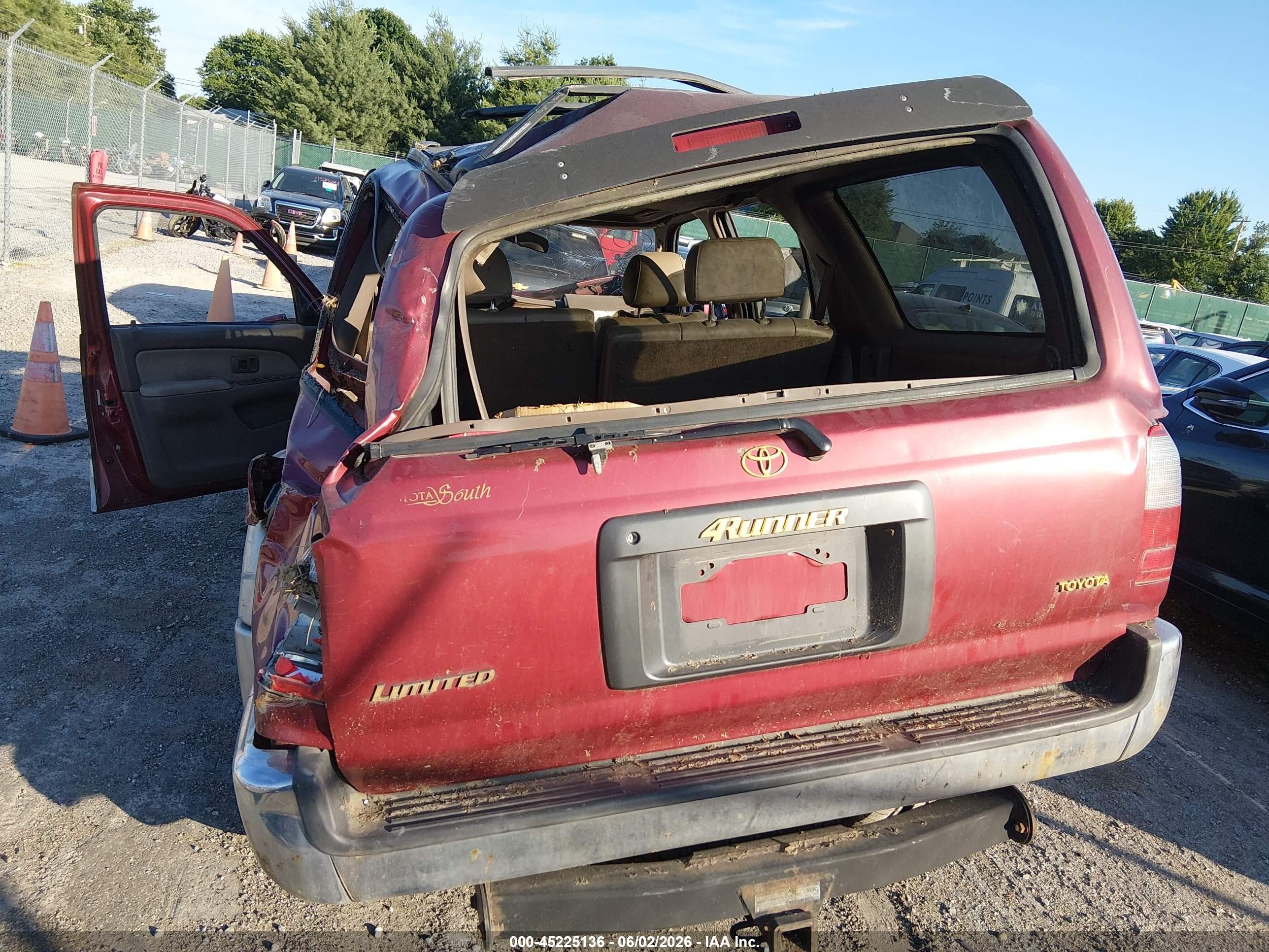 1998 Toyota 4runner Sr5 V6 Limited Maroon vin: JT3HN87R9W9014334