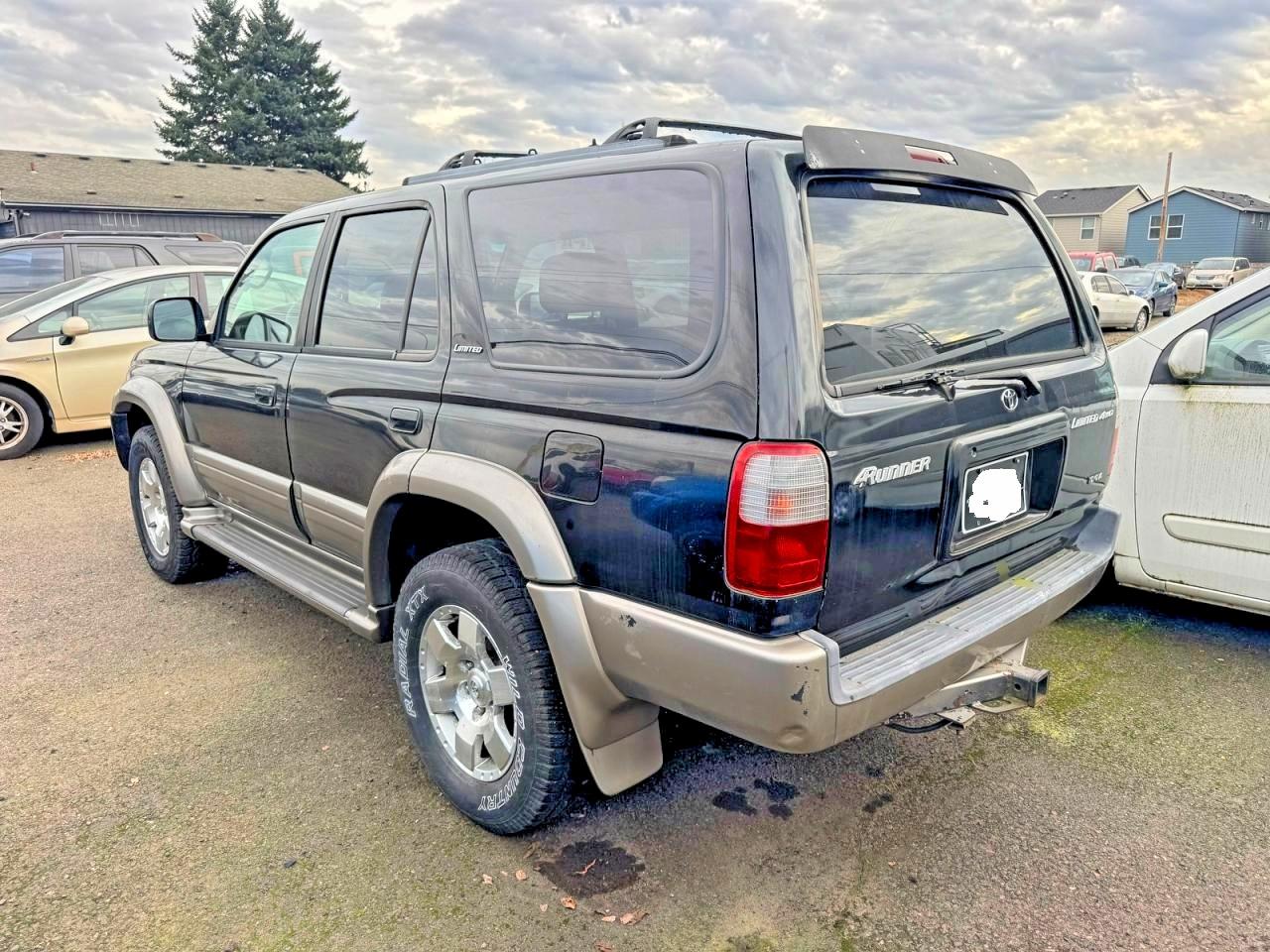 1999 Toyota 4runner Limited Black vin: JT3HN87R9X0239892
