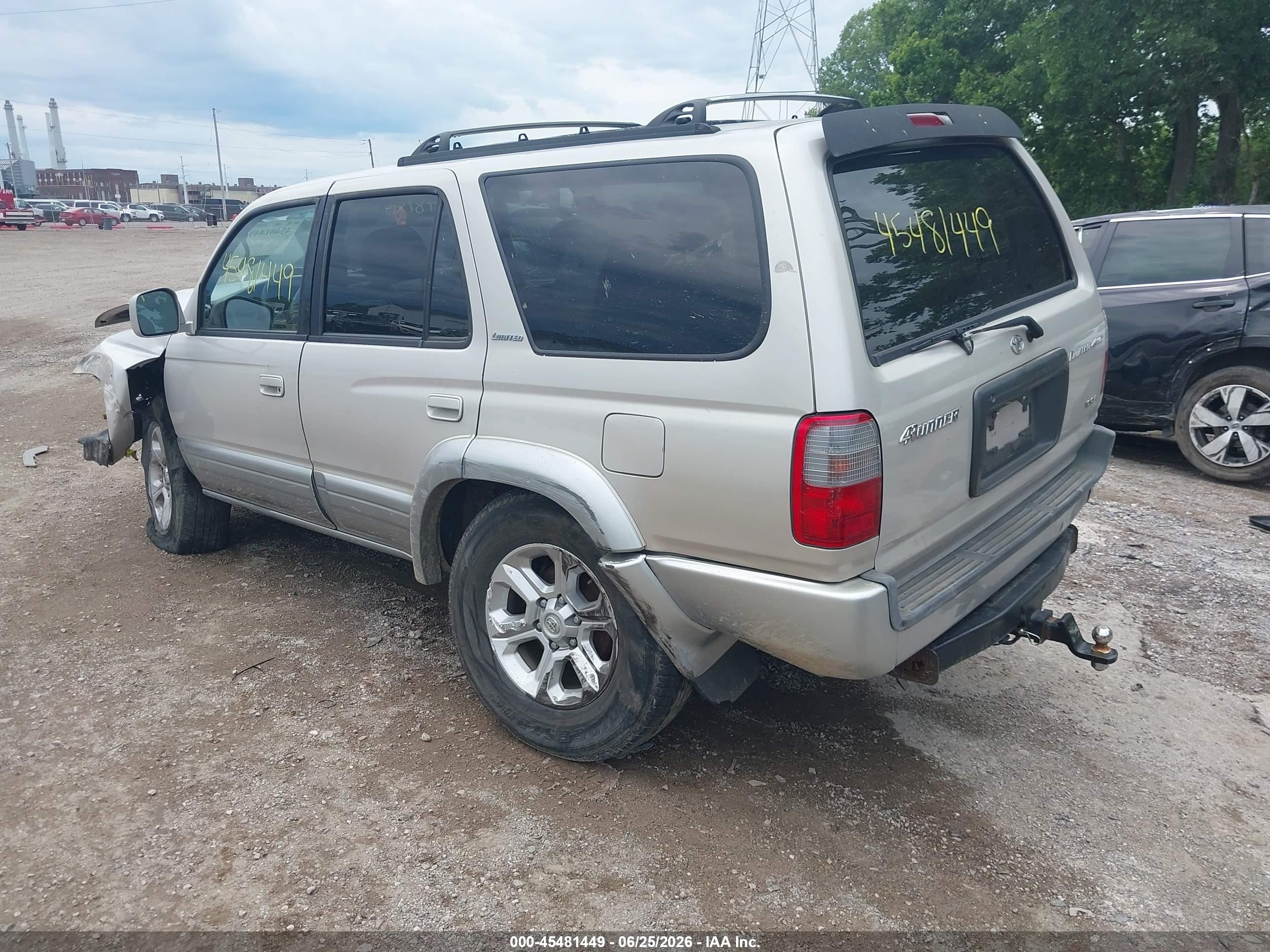 2000 Toyota 4runner Limited V6 Cream vin: JT3HN87R9Y9042718