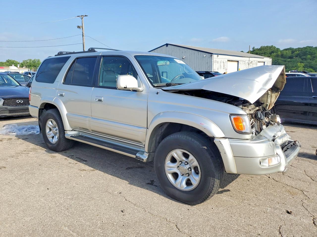 2002 Toyota 4runner Limited Silver vin: JT3HN87RX20371987