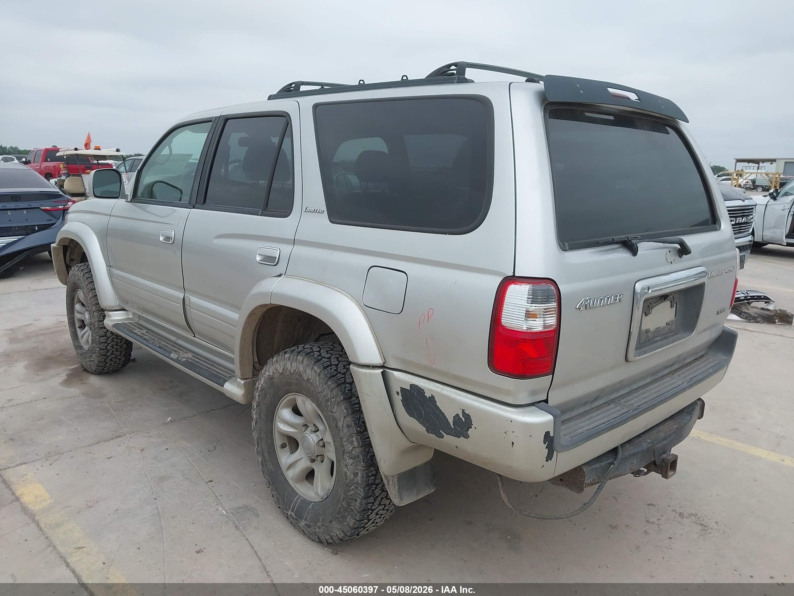 2002 Toyota 4runner Limited V6 Silver vin: JT3HN87RX20376607