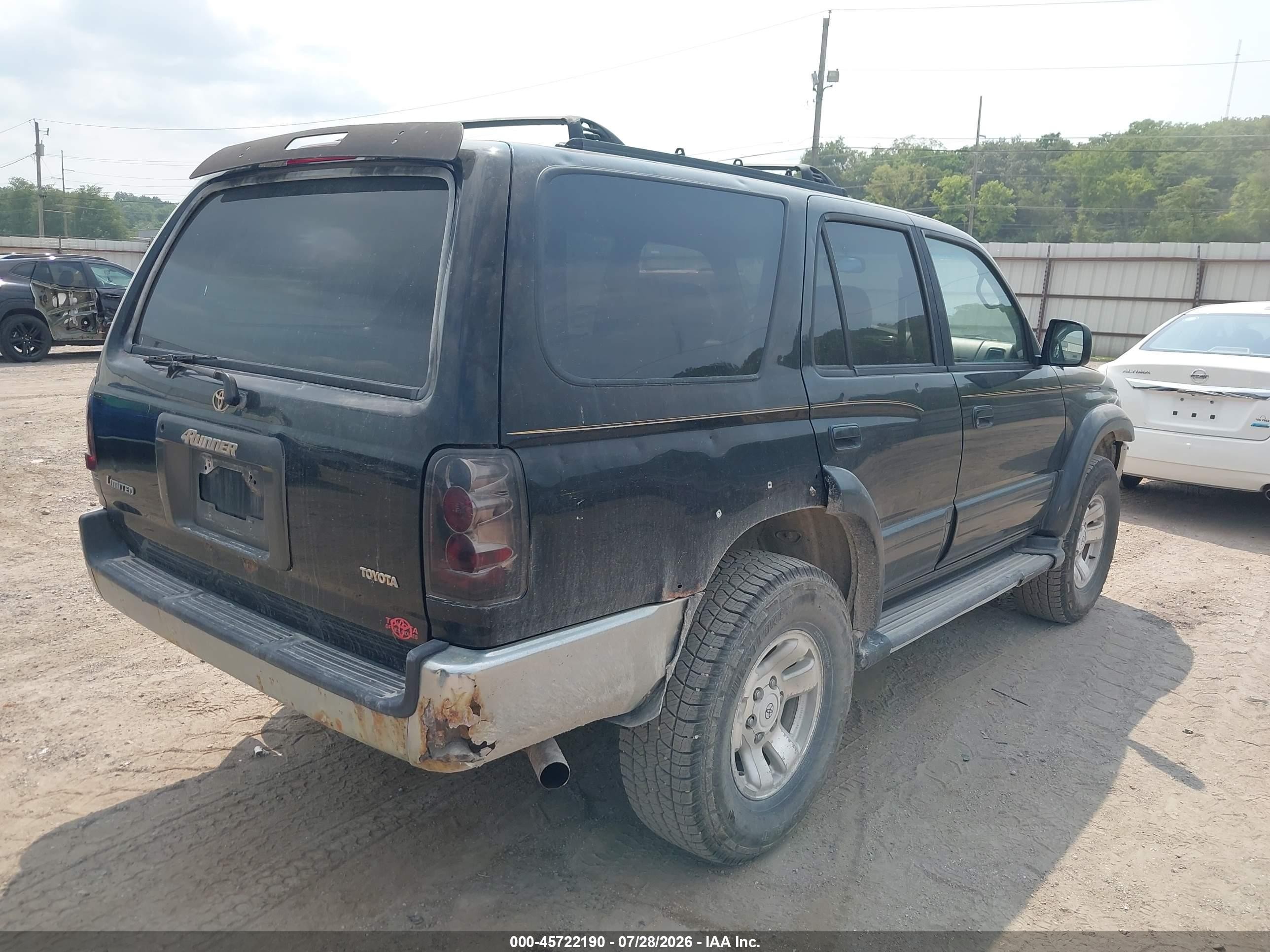 1997 Toyota 4runner Sr5 V6 Limited Черный vin: JT3HN87RXV0123520