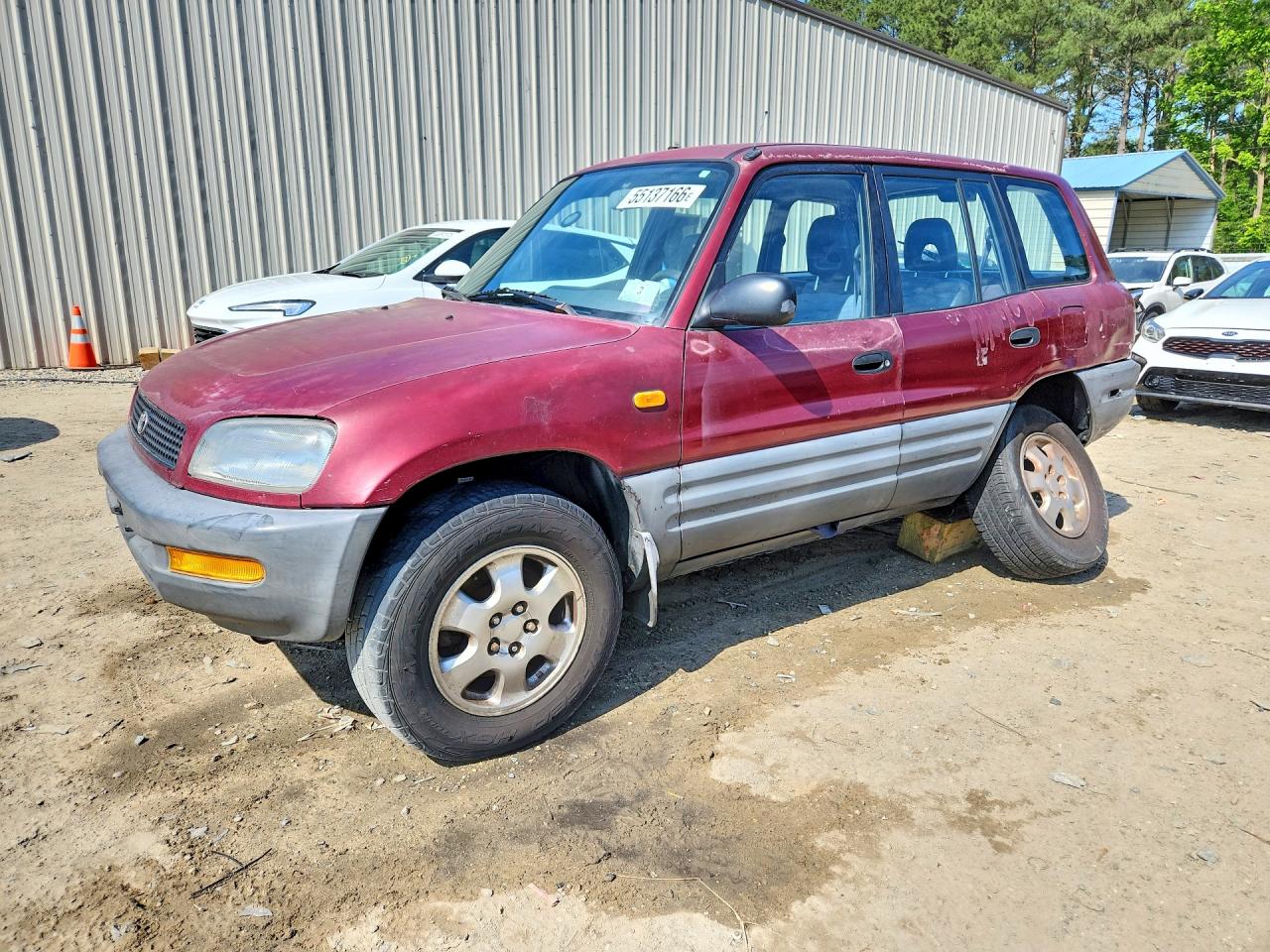 1996 Toyota Rav4 Base Maroon vin: JT3HP10V0T0080019