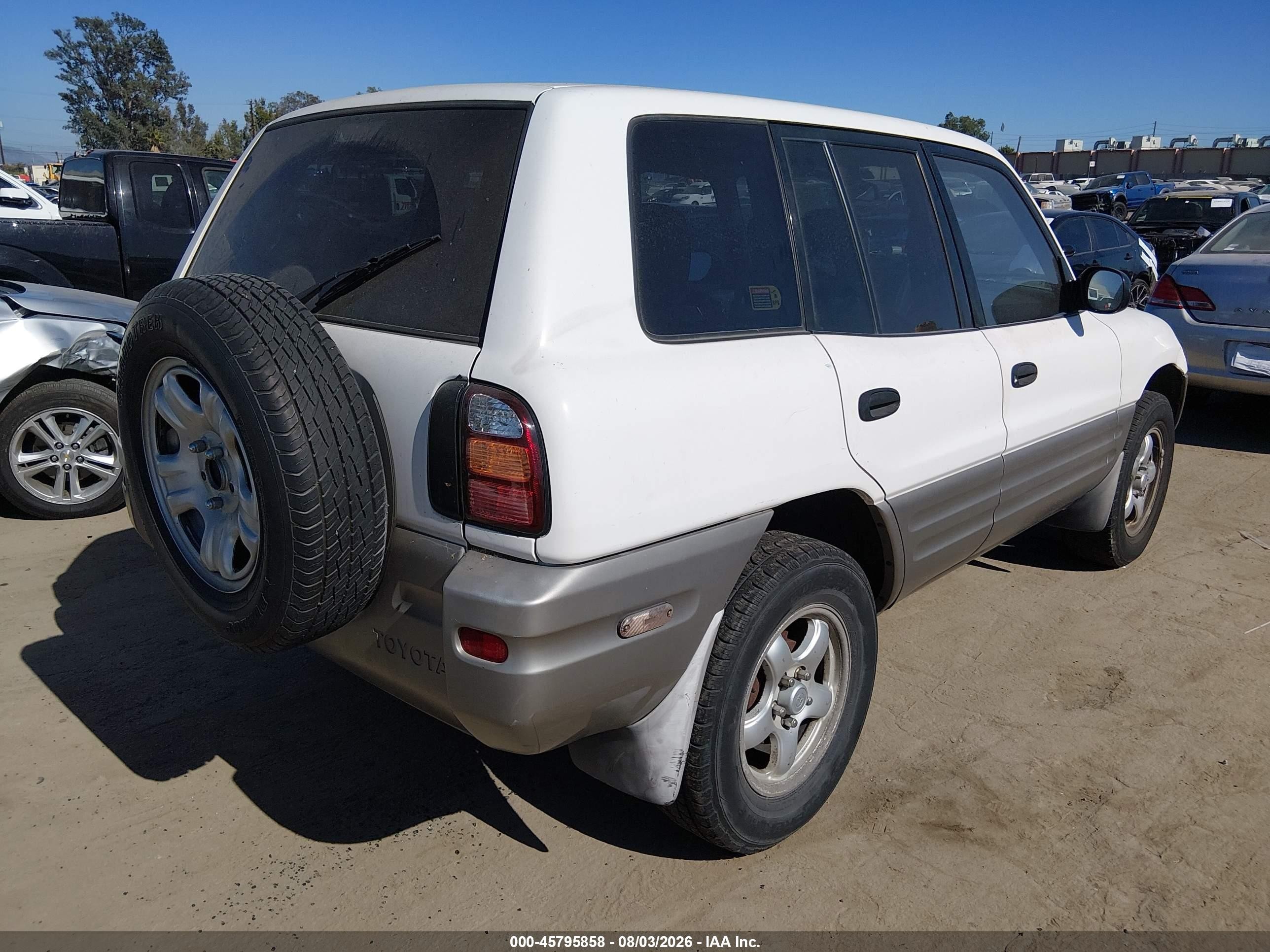 1998 Toyota Rav4   White vin: JT3HP10V0W7102788